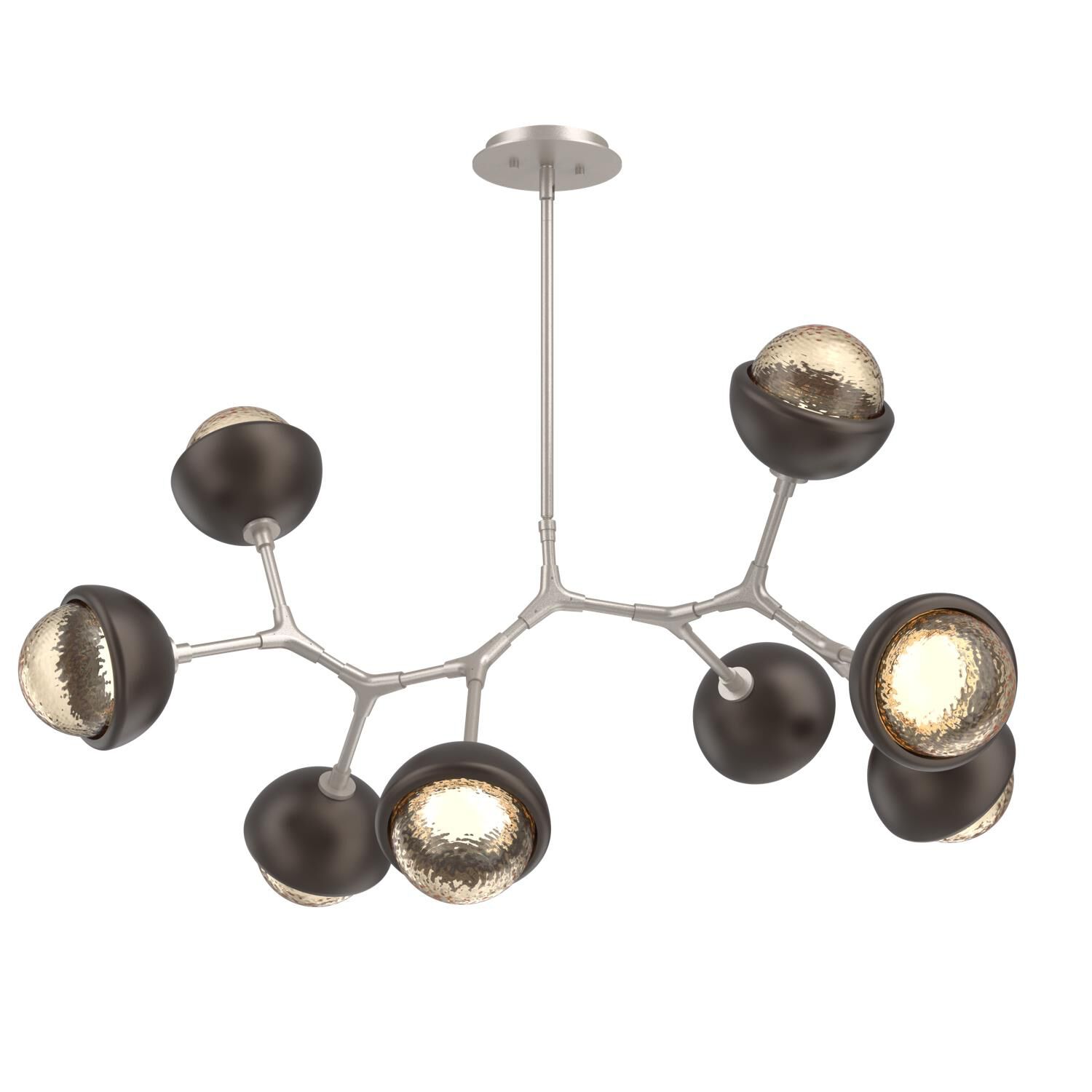 Levi Wilson Cabochon 38 Inch Linear Suspension Light by Hammerton Studio