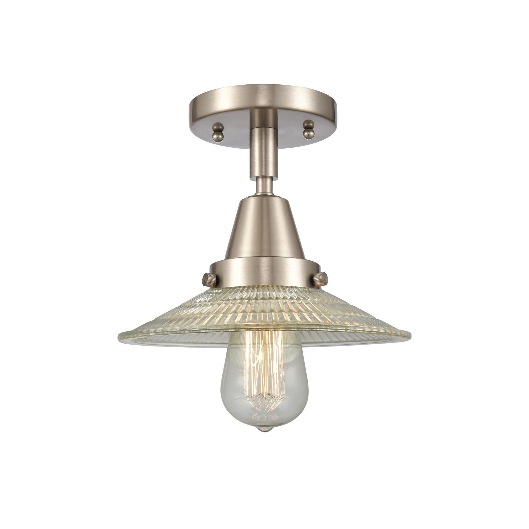 Bruno Marashlian Halophane 8 Inch 1 Light Flush Mount by Innovations Lighting