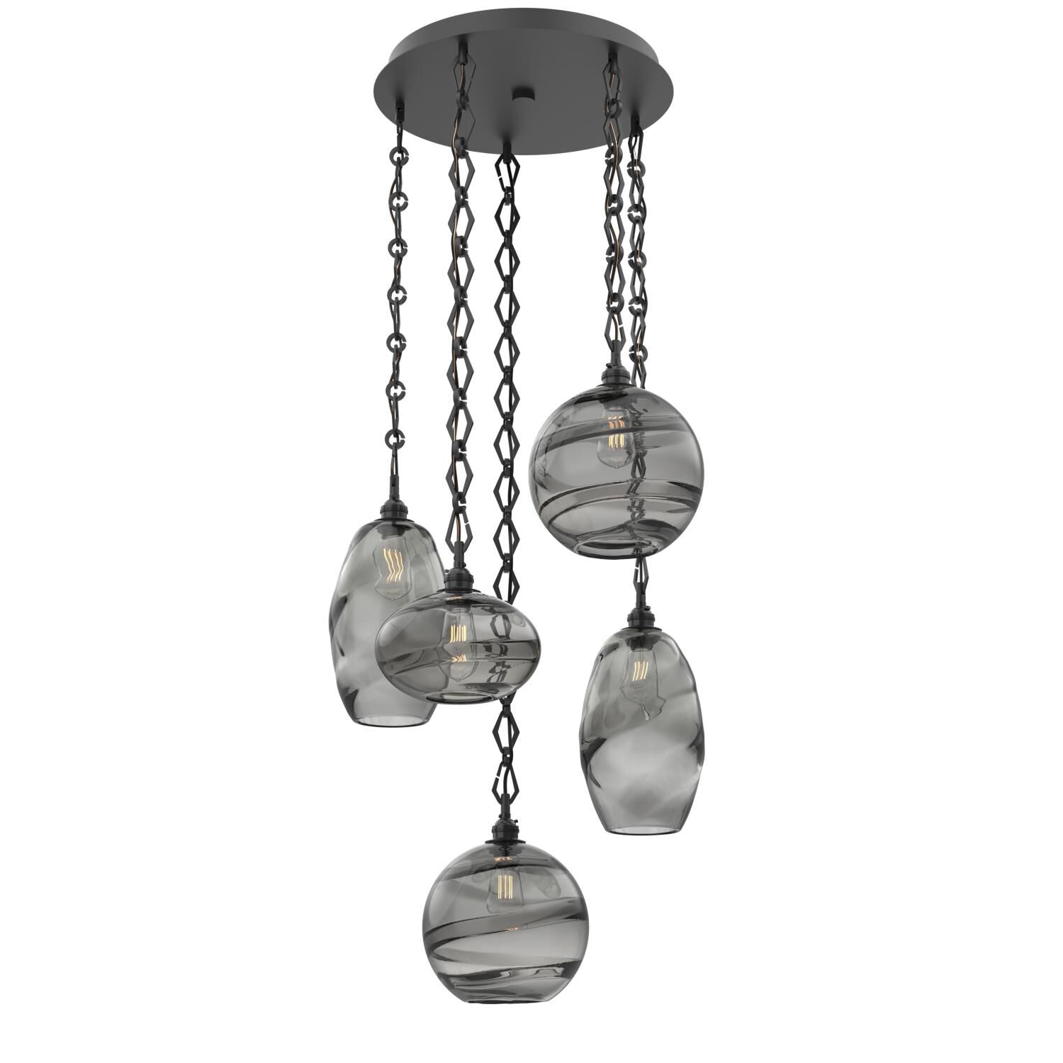 Levi Wilson Misto 23 Inch Multi Light Pendant by Hammerton Studio