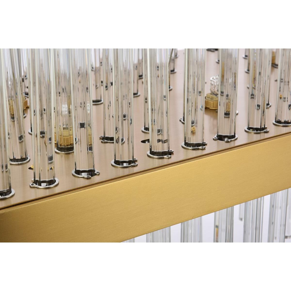 Shown in Satin Gold finish and Royal Cut Clear crystal