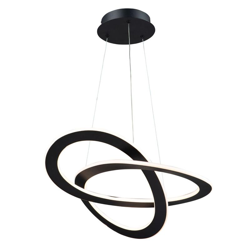Wave 19 Inch 2 Light LED Mini Chandelier by Artcraft