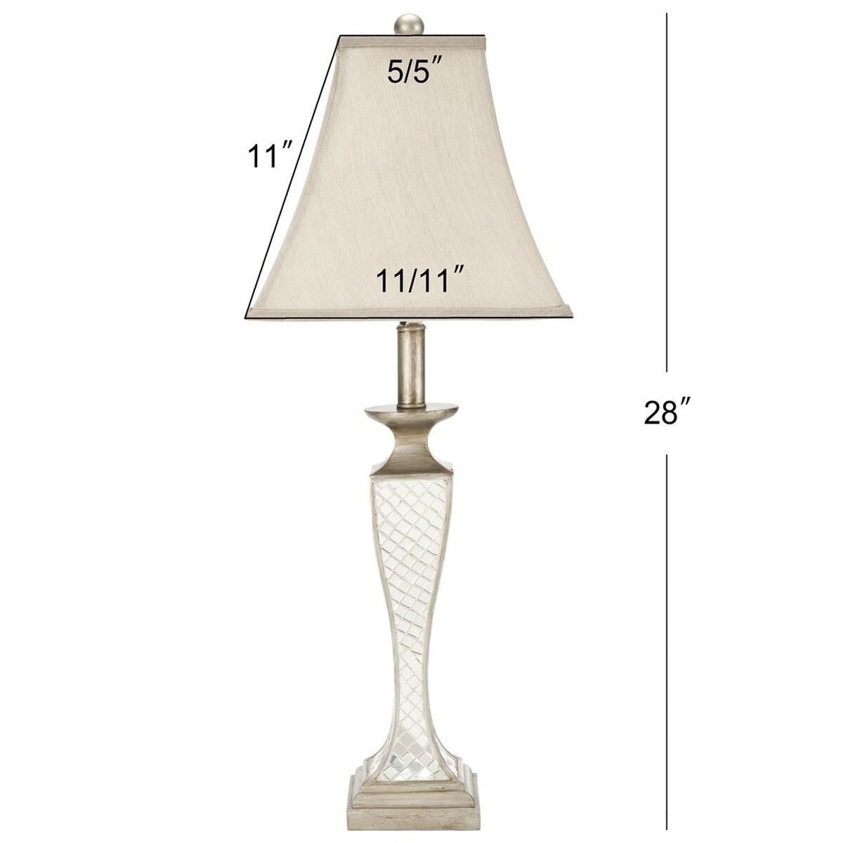 Kailey Glass Lattice 28 Inch Table Lamp by Safavieh