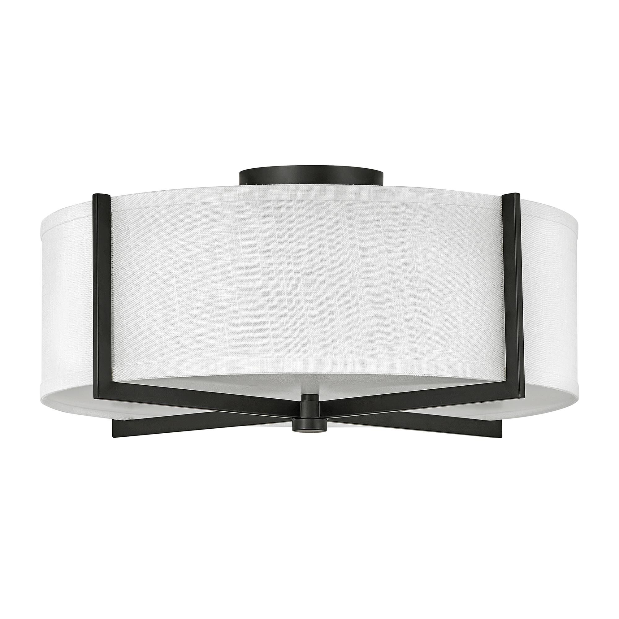 Axis 20 Inch 3 Light Semi Flush Mount,