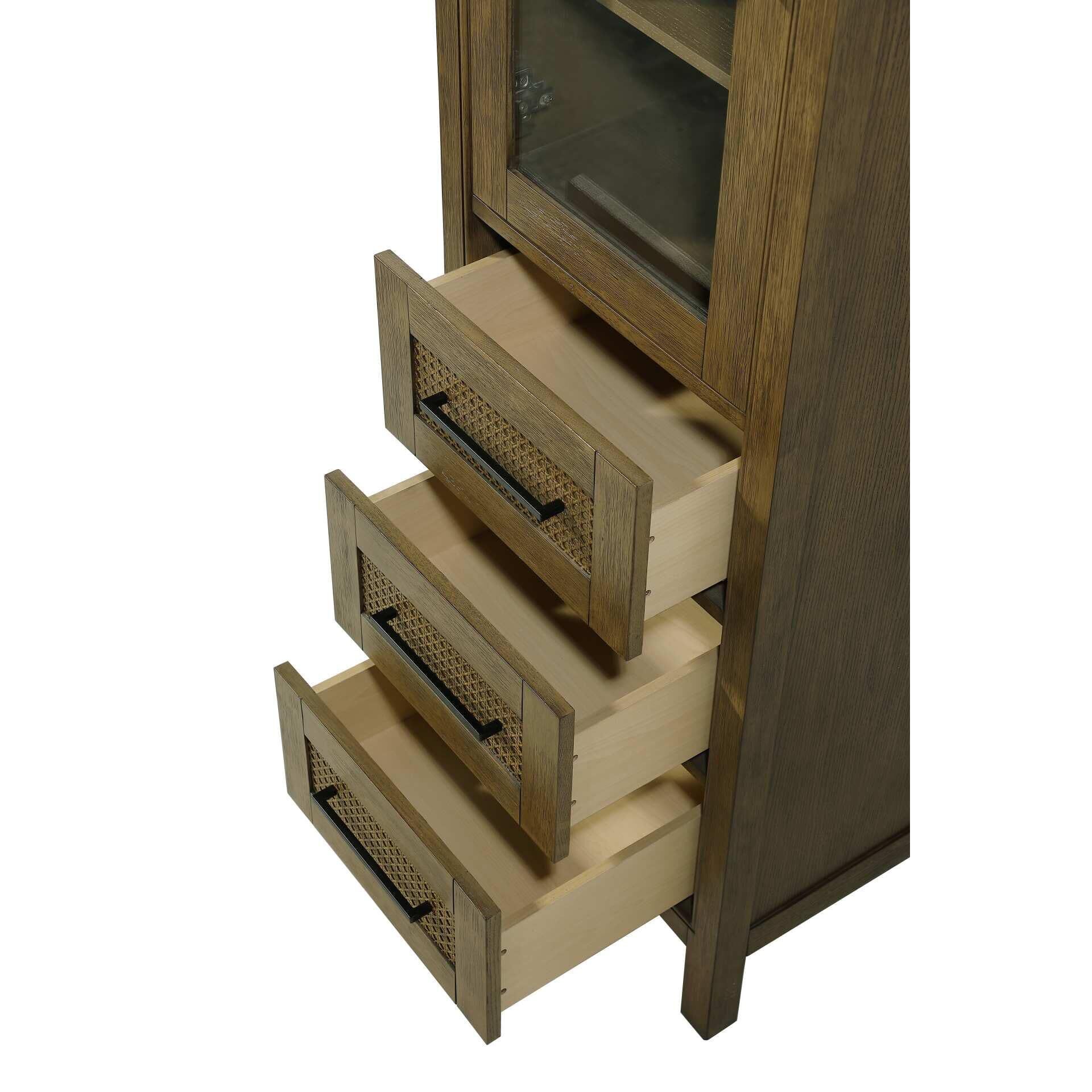 Shown in Hazel Oak finish