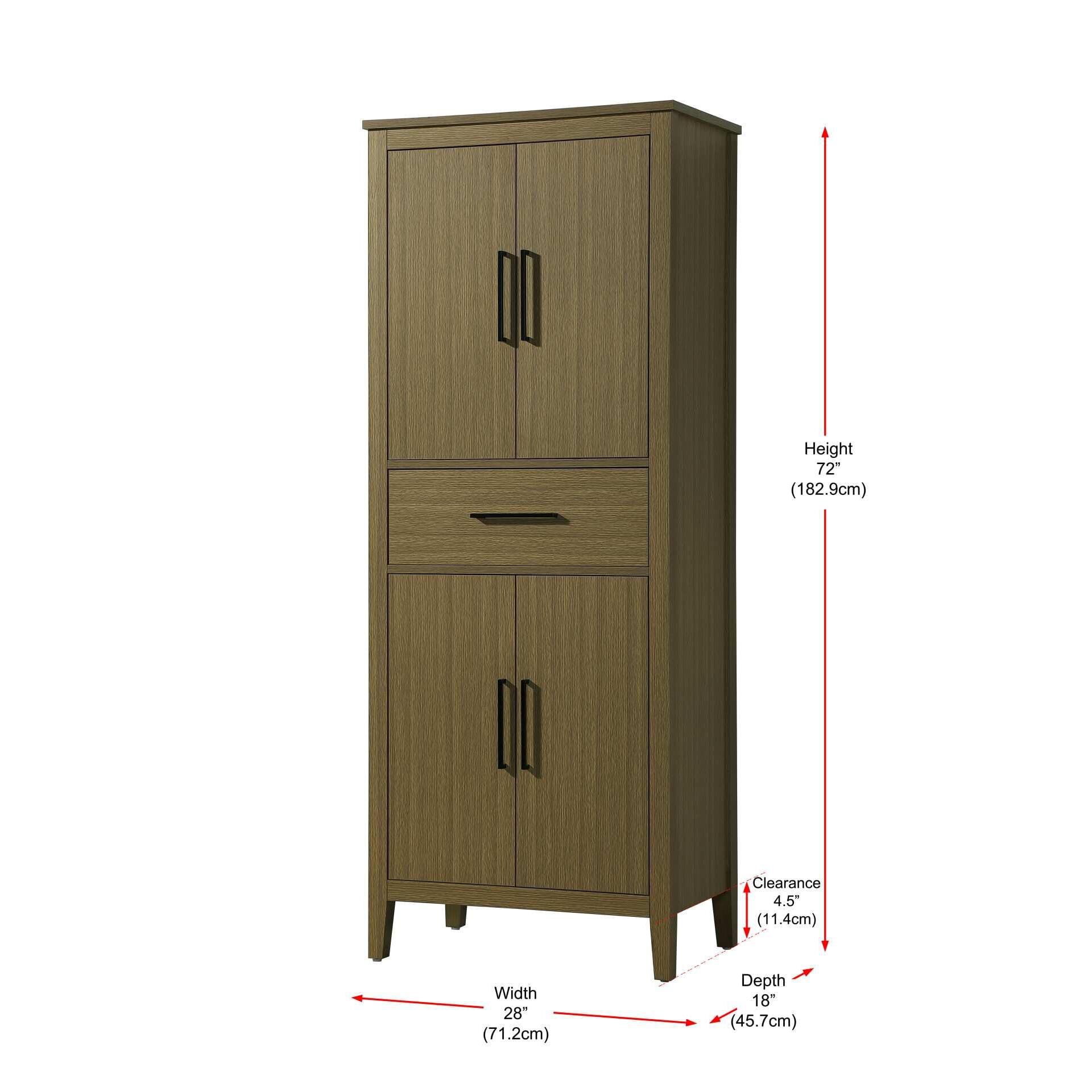 Millie 72 Inch Storage Cabinet by Elegant Decor