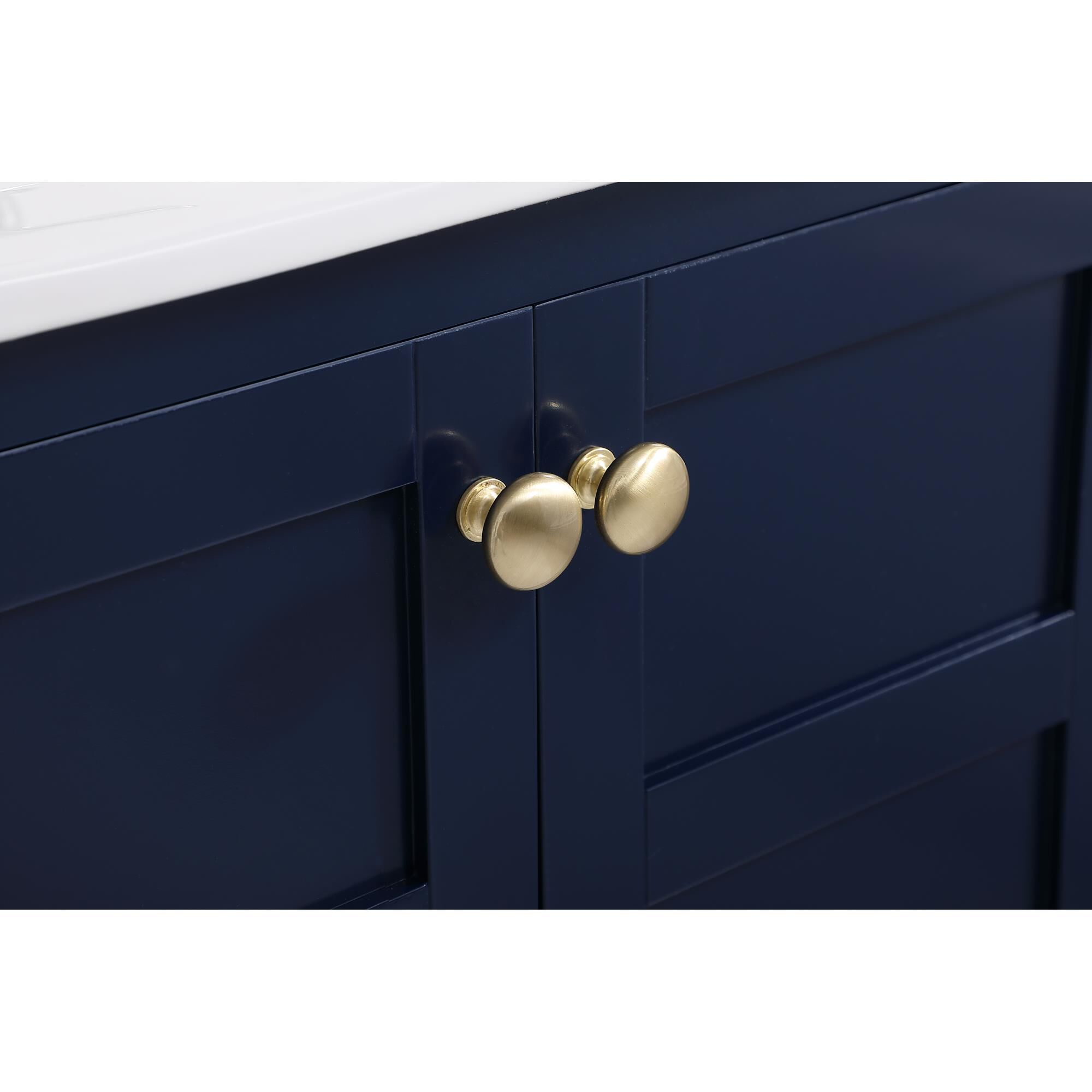 Shown in Blue And Gold With White Porcelain finish