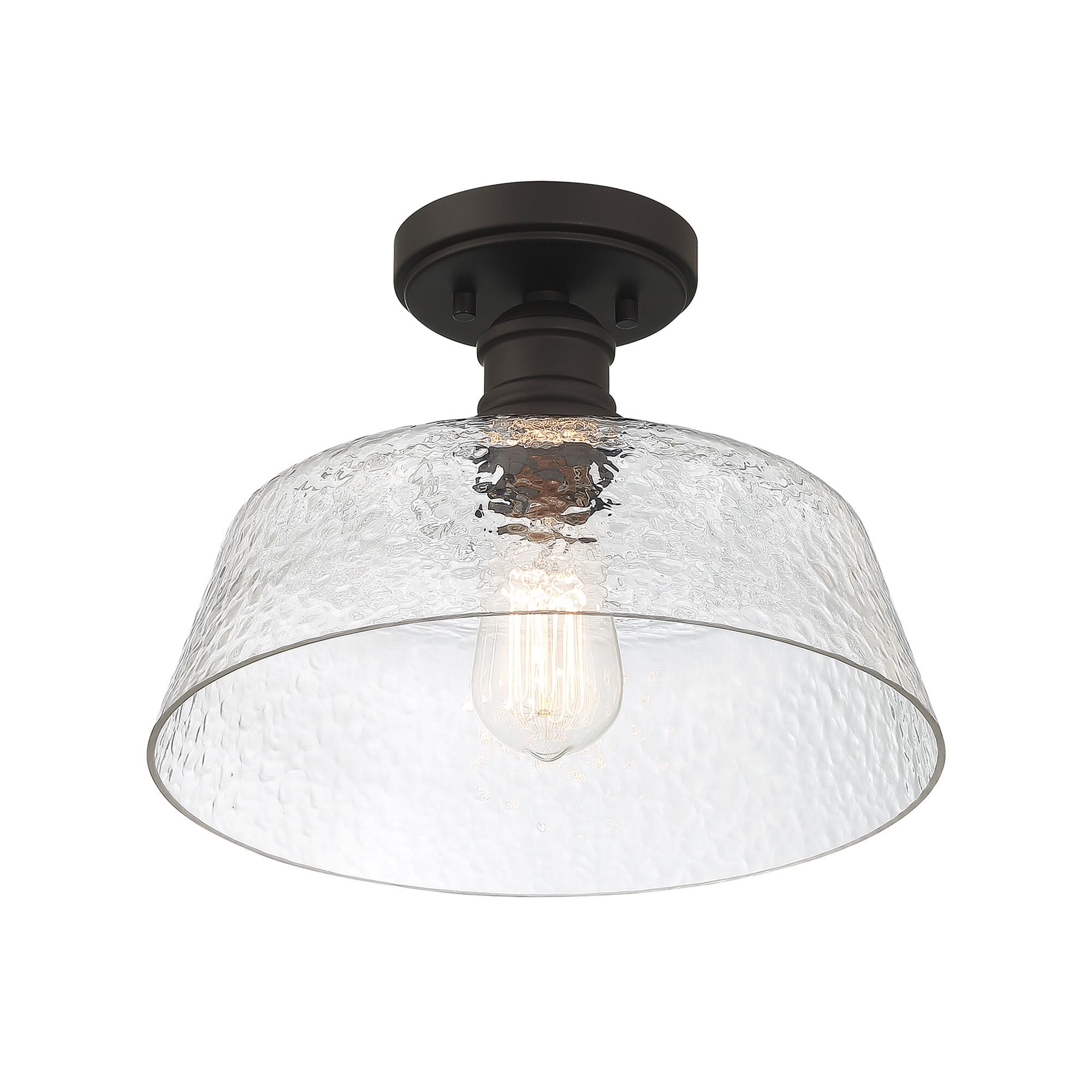 Shown in Oil Rubbed Bronze finish and Vintage glass