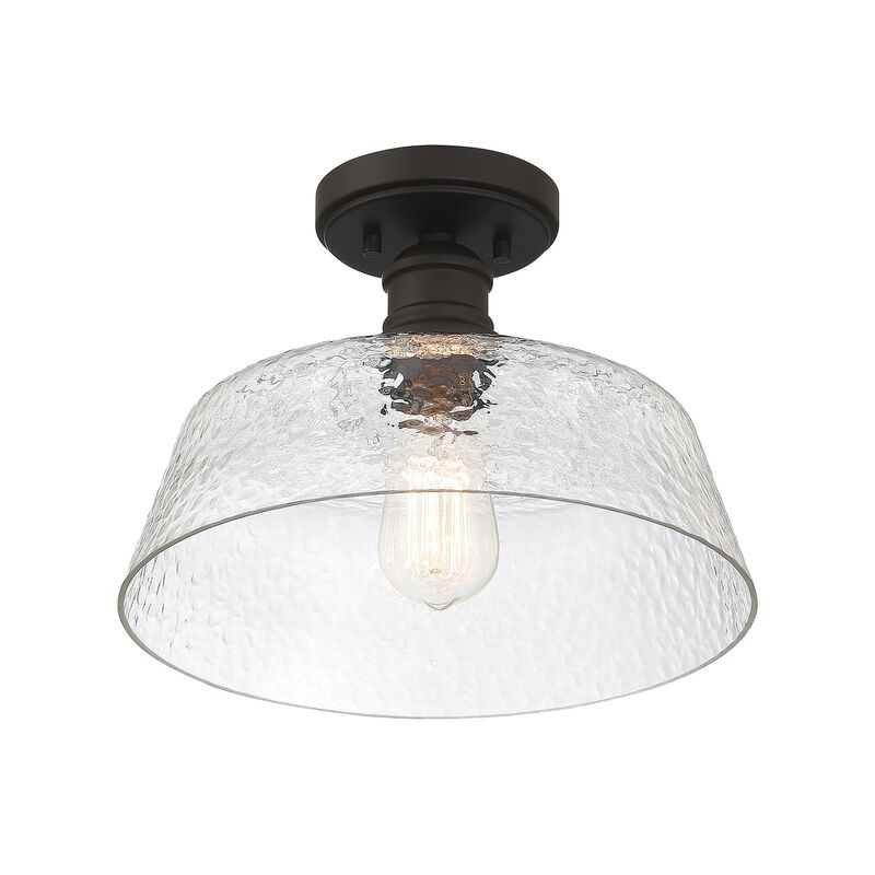 13 Inch 1 Light LED Semi Flush Mount by Meridian Lighting