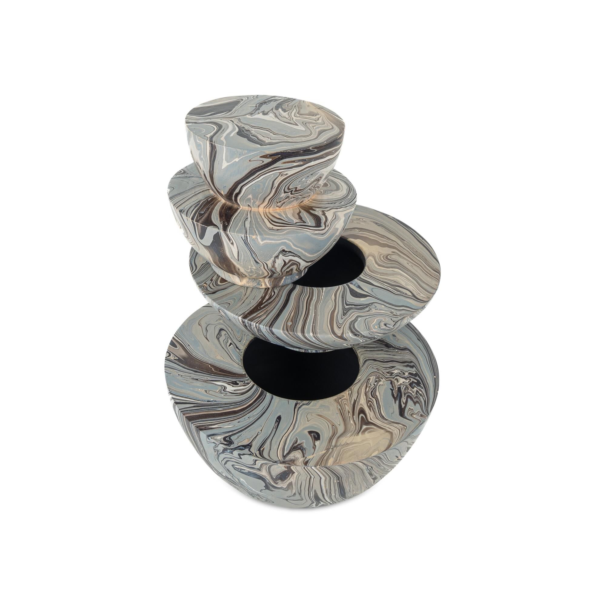 Shown in Marbleized Gray finish