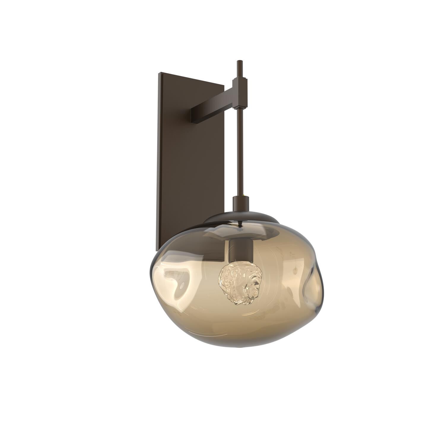 Shown in Flat Bronze finish and Bronze Floret glass