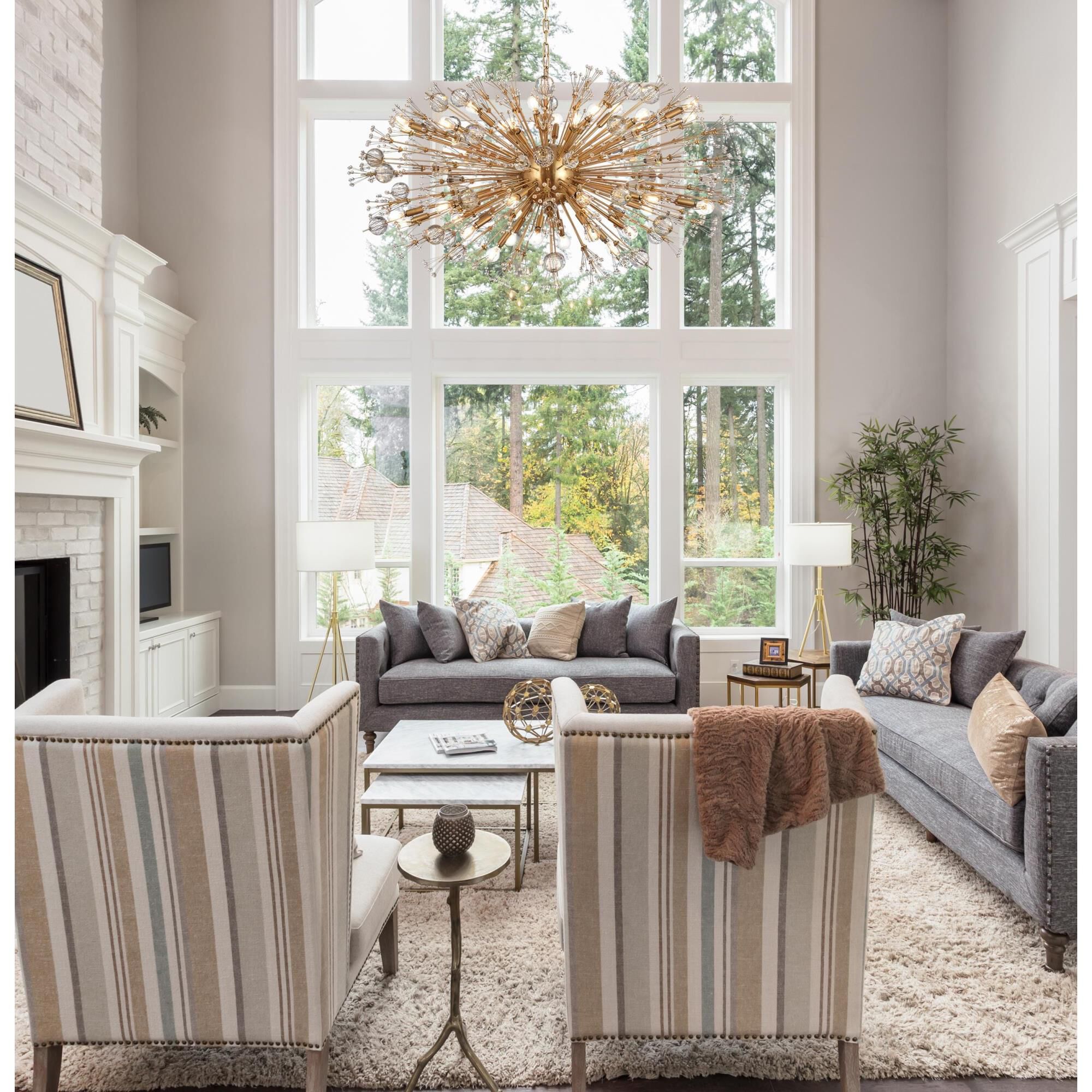 Vera 48 Inch Large Pendant by Elegant Lighting