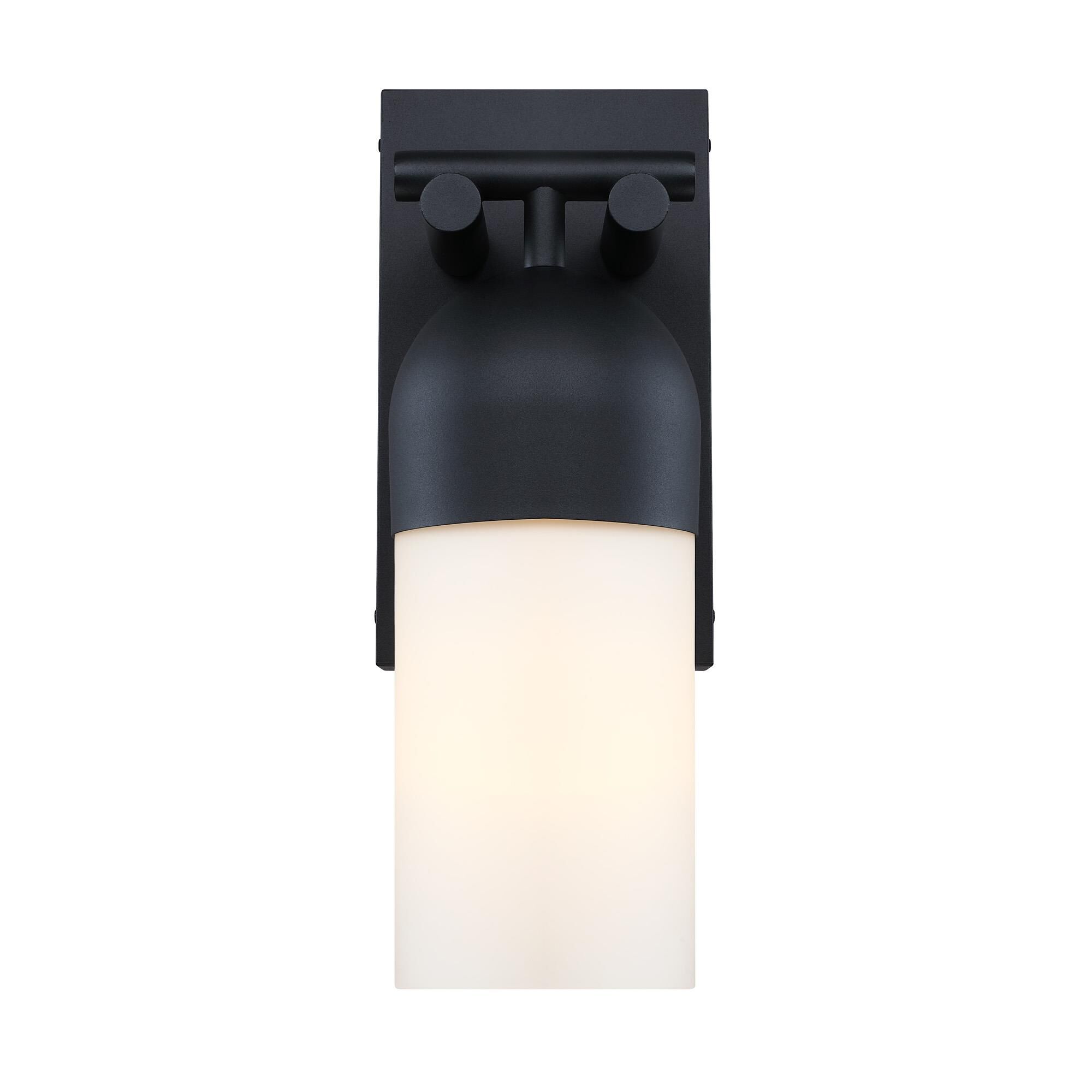 Shown in Black finish and Etched Opal glass