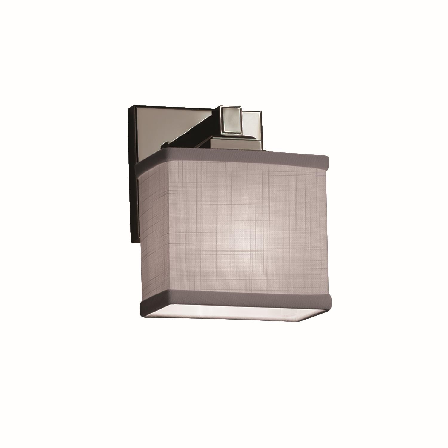 Justice Design Group Textile 8 Inch Wall Sconce