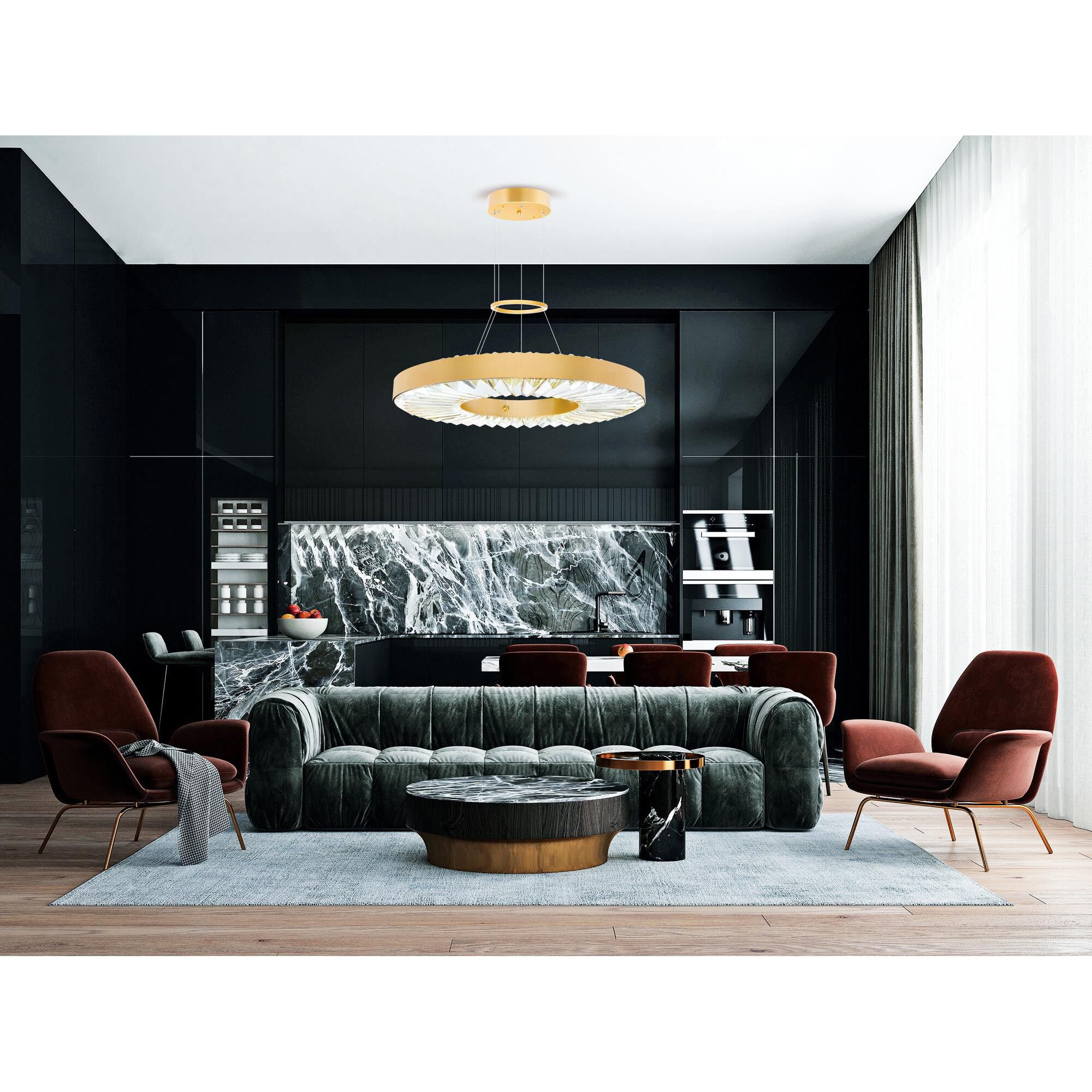 Shown in Brass finish