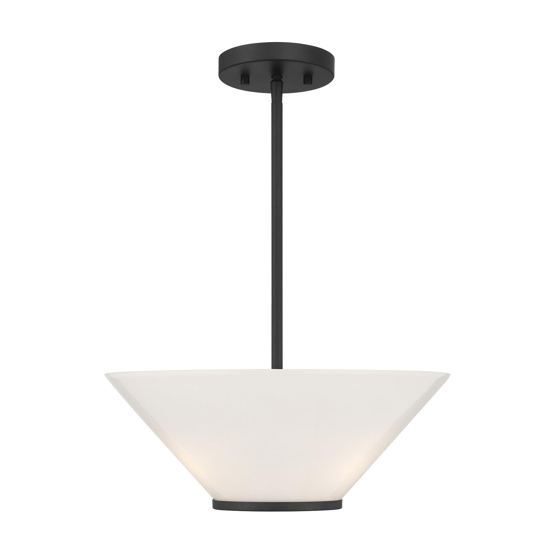 Shown in Matte Black finish and Strie shade