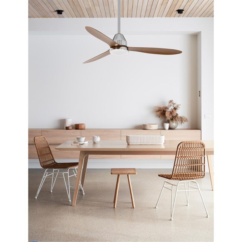 Whitehaven 56 Inch Ceiling Fan with Light Kit by Beacon Lighting