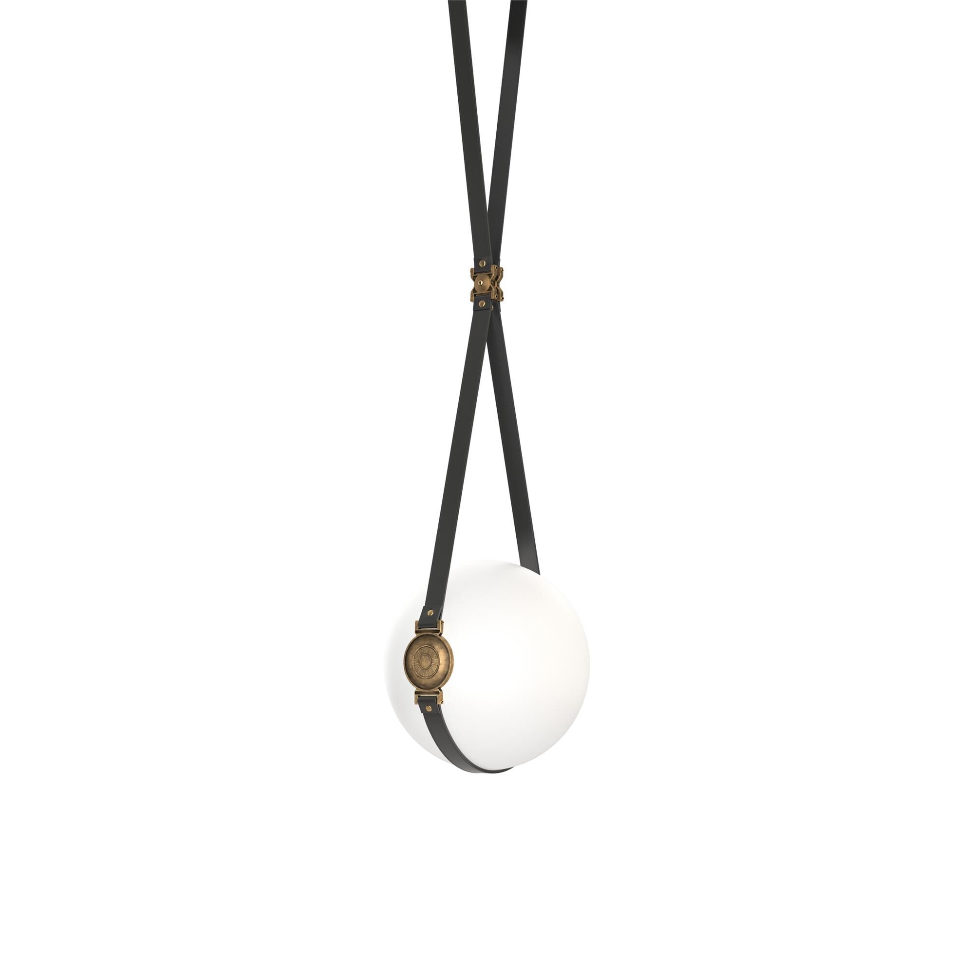 Shown in Black finish and Opal glass and Antique Brass accent