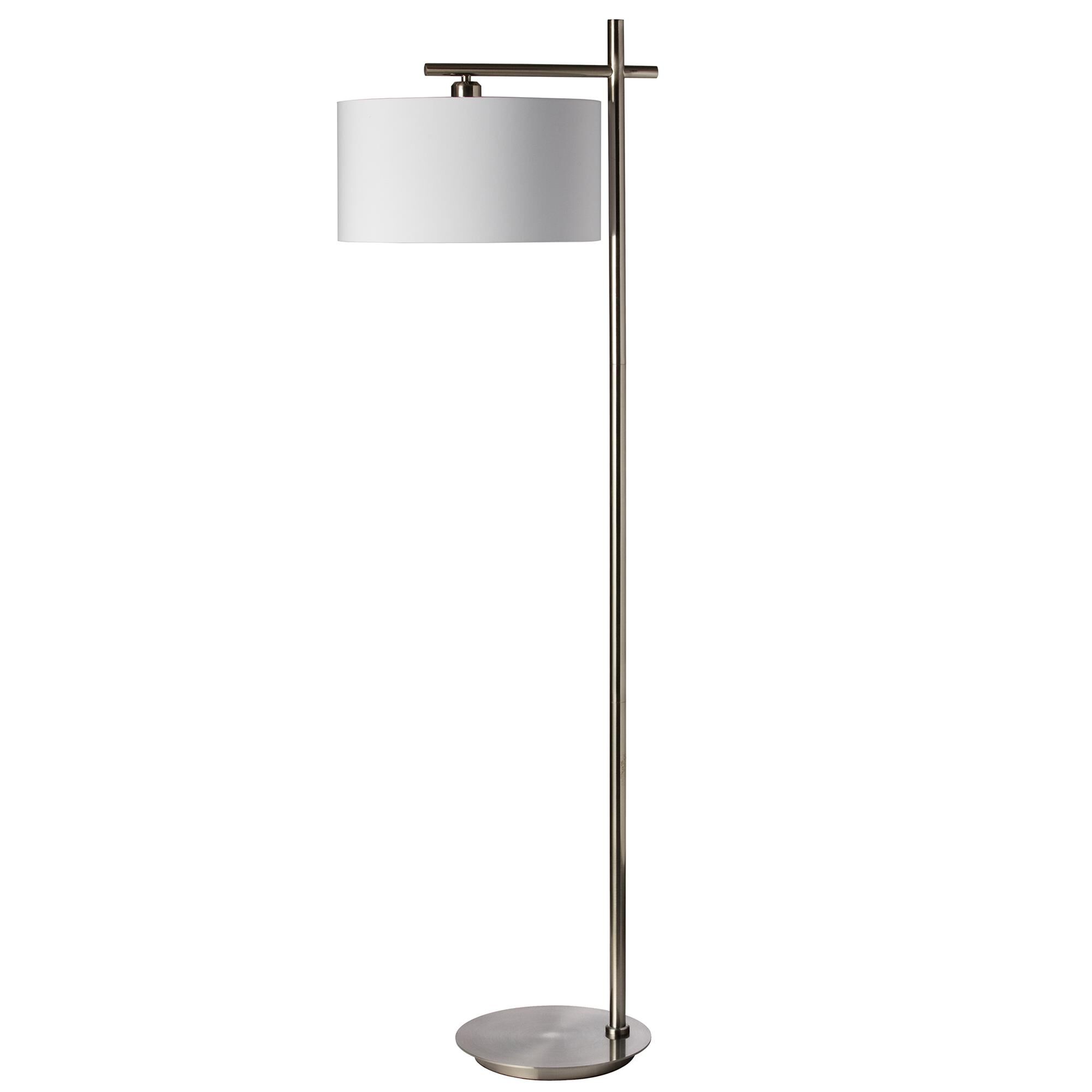 Shown in Satin Chrome finish and White shade