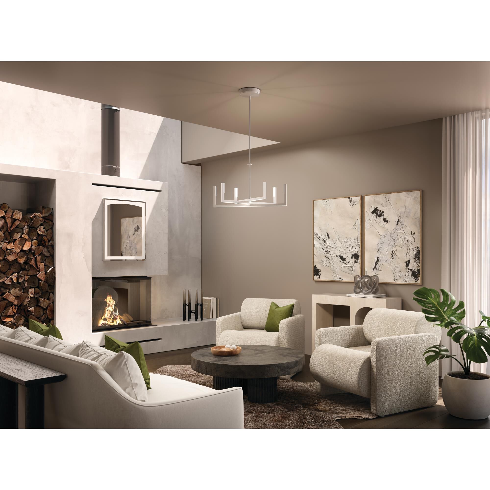 Shown in White finish