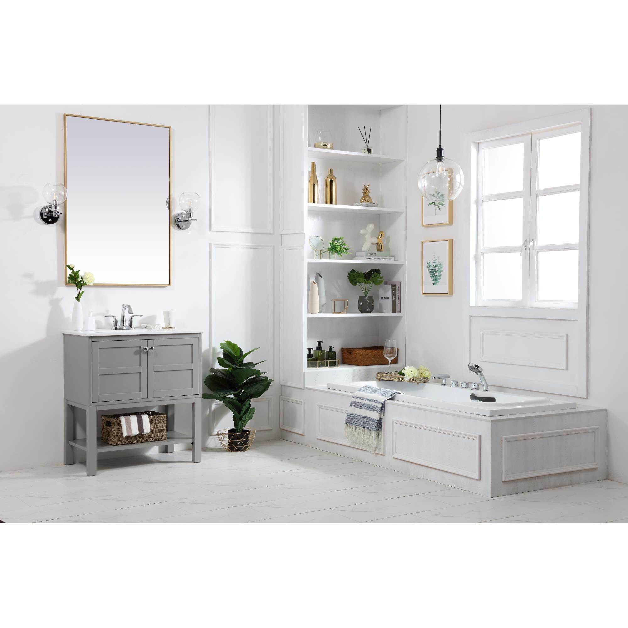 Shown in Grey finish