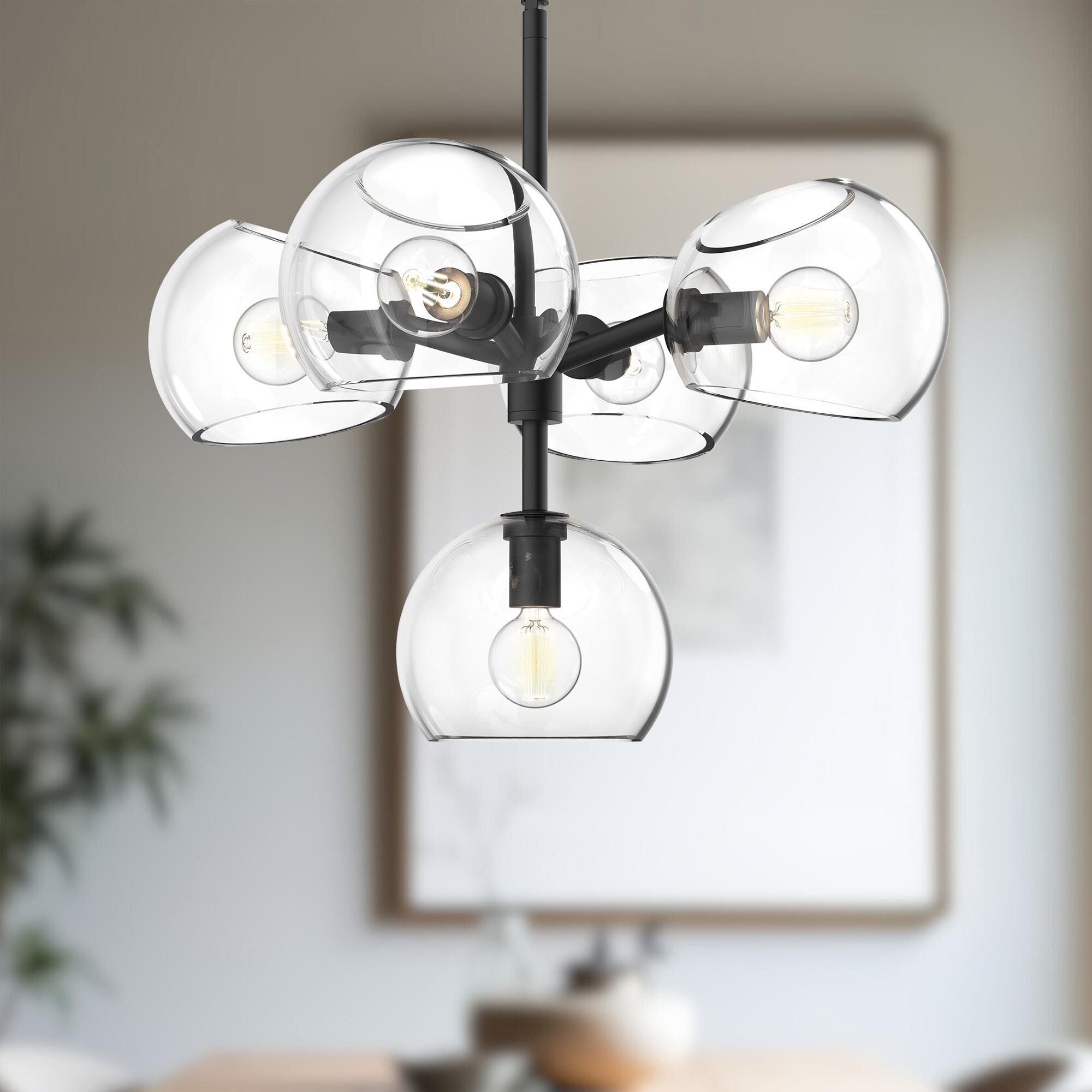 Willow 5 Light Mini Chandelier by Alora Mood