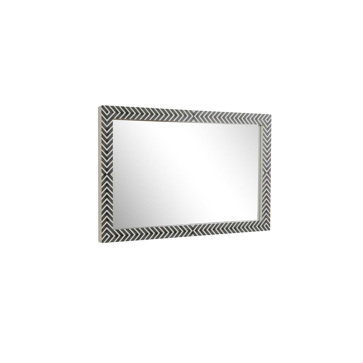 Rectangular mirror 48x30 inch in chevron Wall Mirror by Elegant Decor