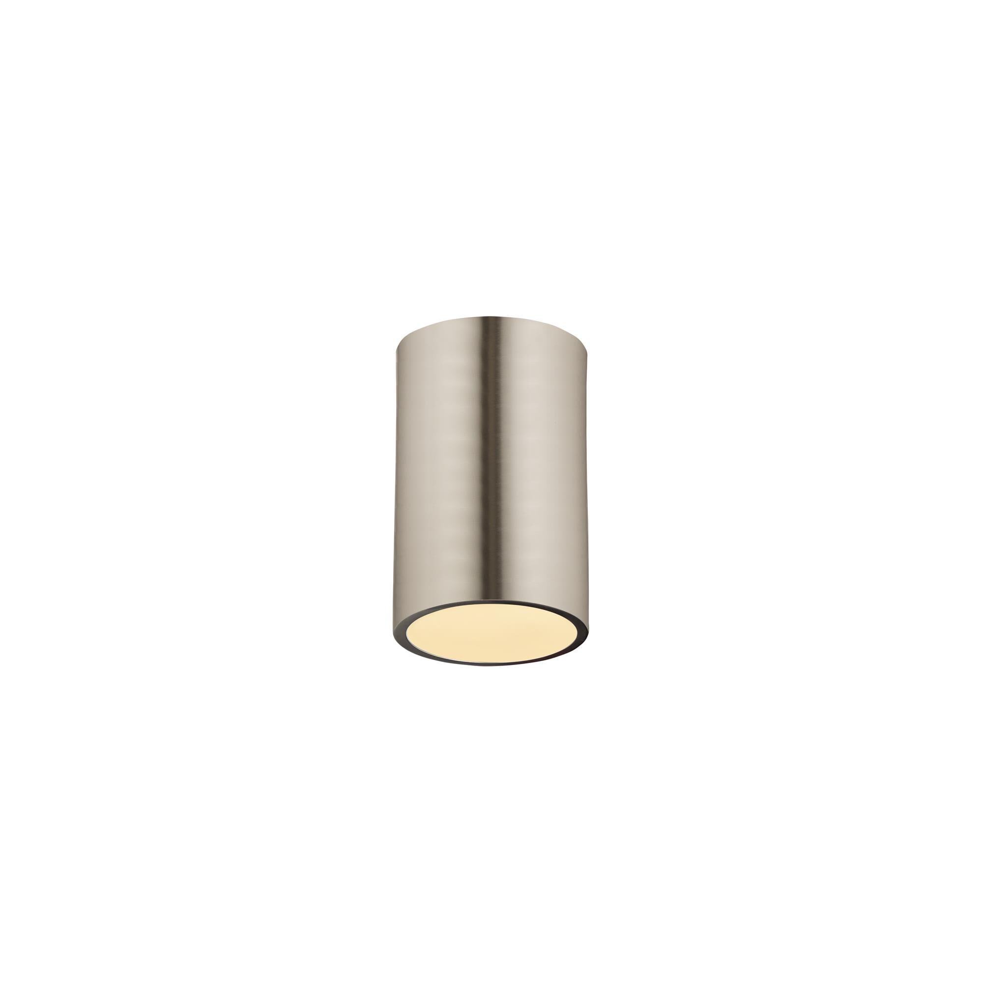 Shown in Brushed Nickel finish and Steel glass and Steel shade