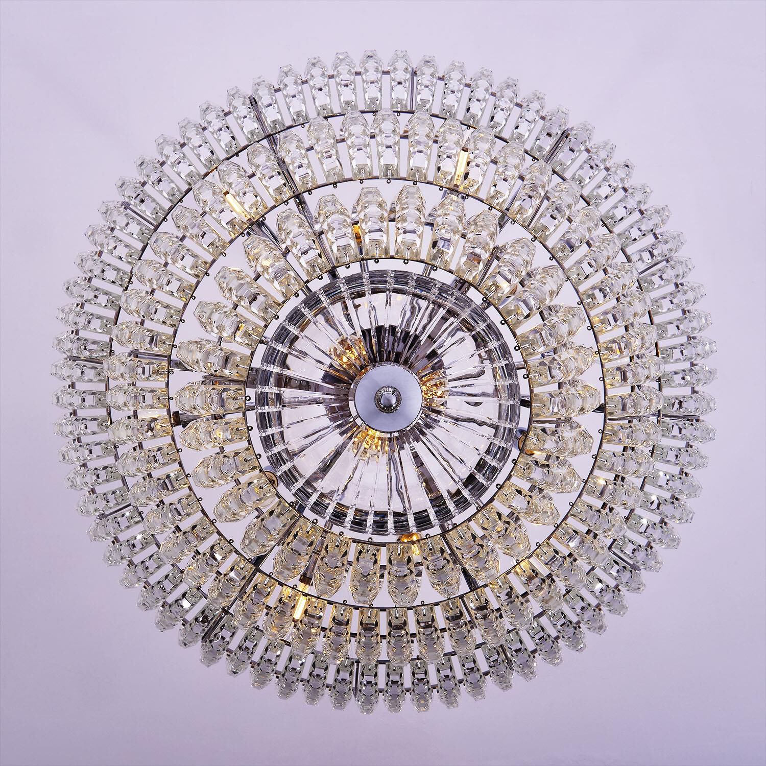 Shown in Chrome finish and Firenze Clear crystal