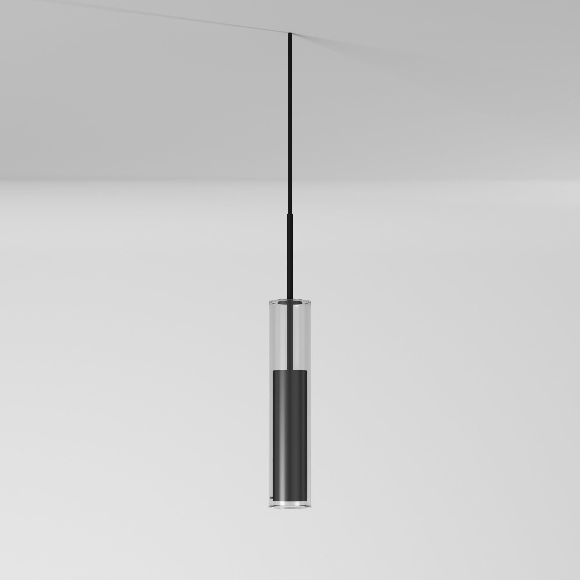 Shown in Black finish and Clear glass