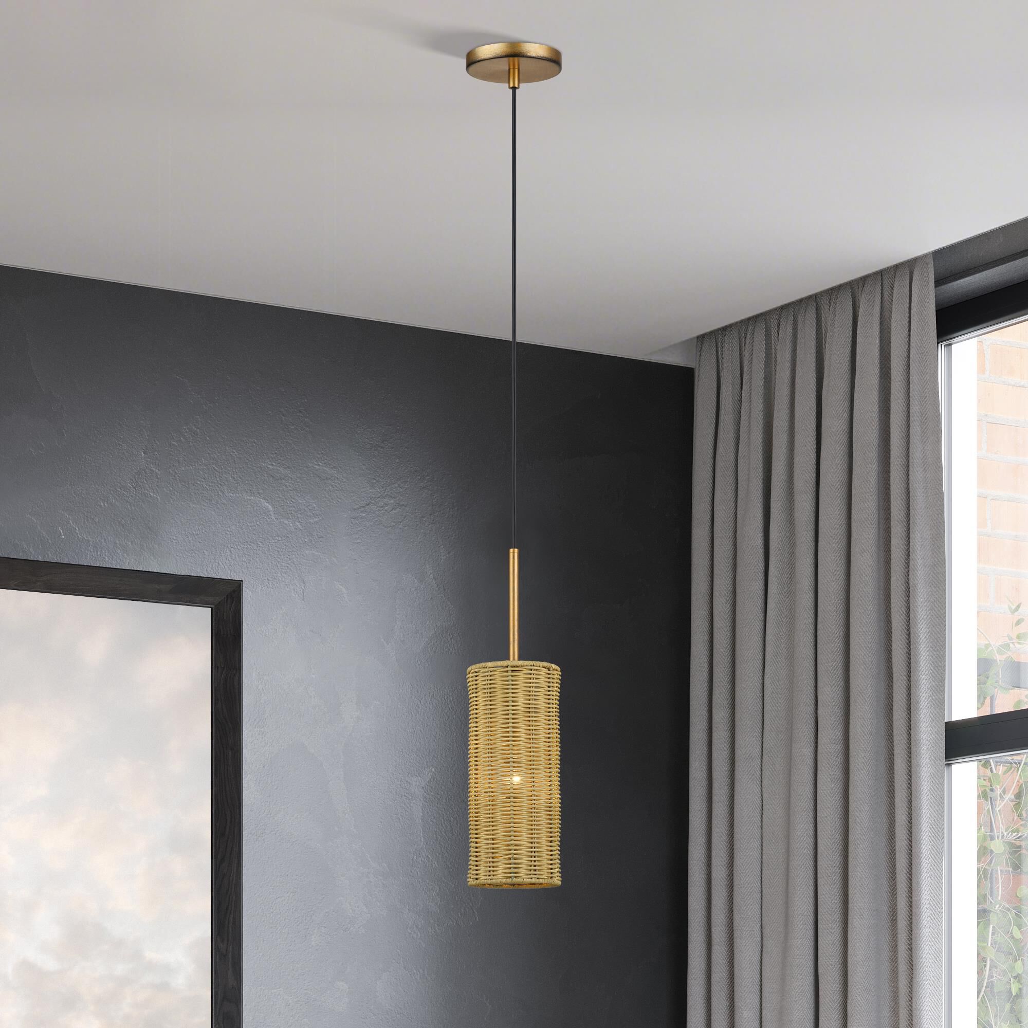 Weavington 5 Inch Mini Pendant by Livex Lighting