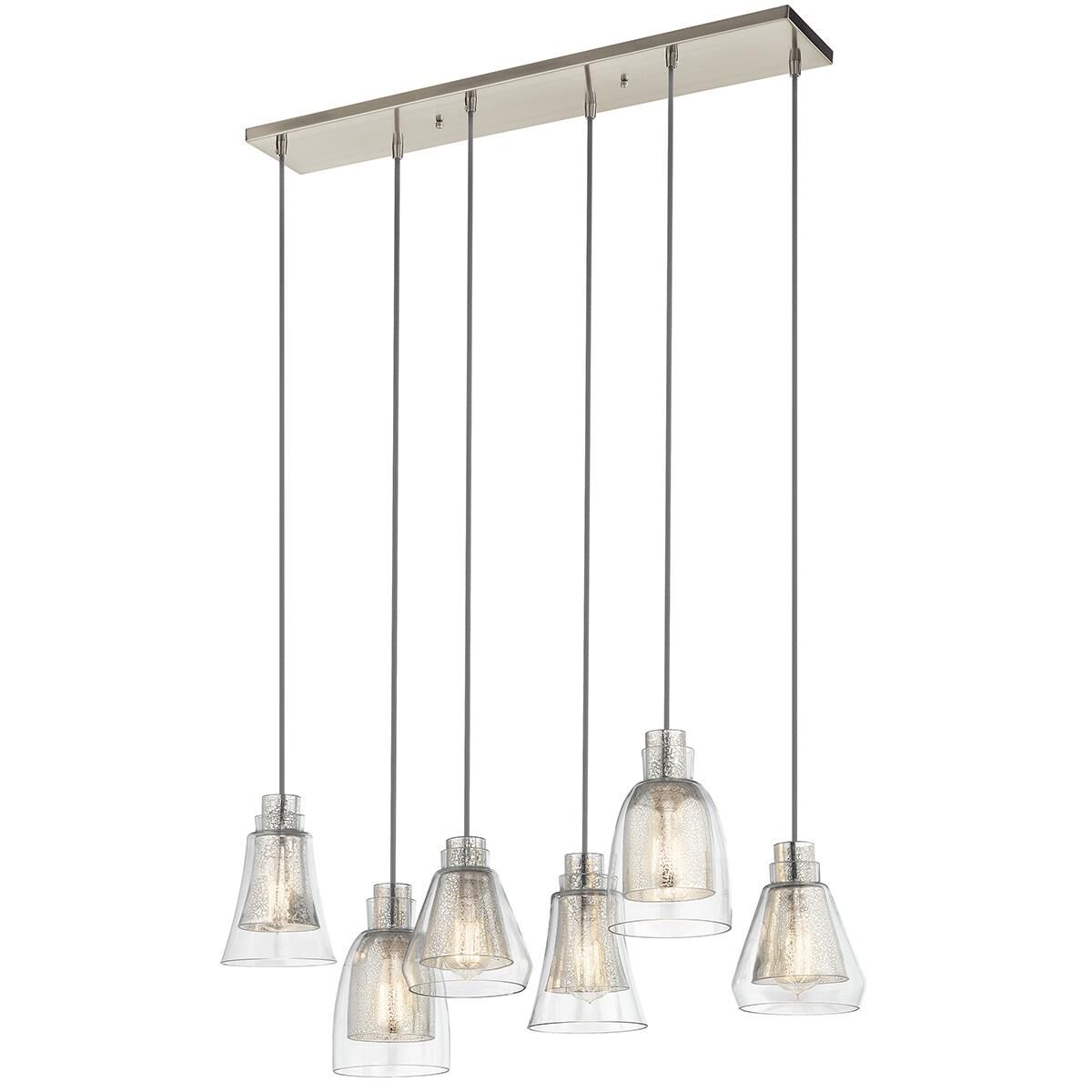 Evie 34 Inch 6 Light Linear Suspension Light by Kichler Lighting
