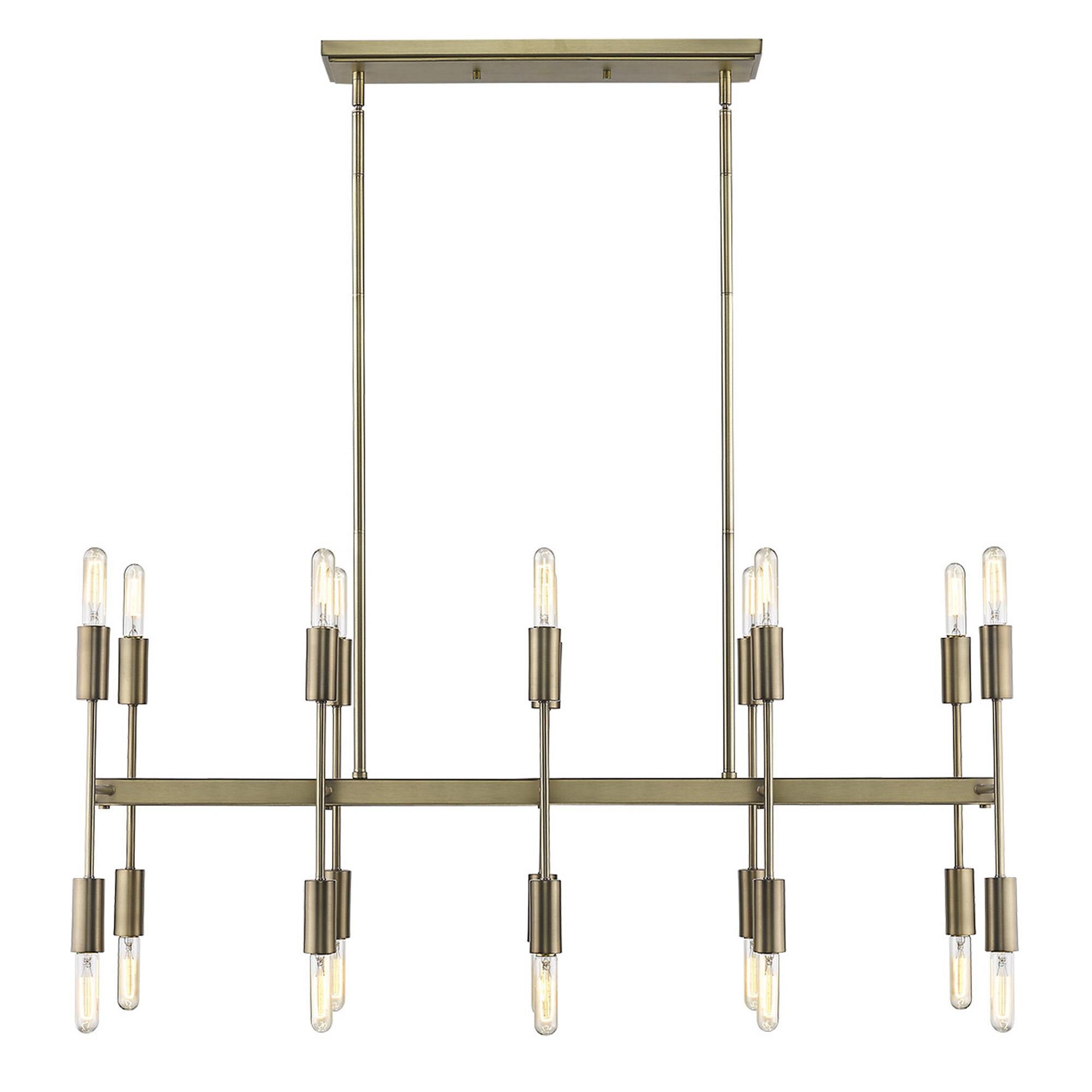 Perret 46 Inch 20 Light Linear Suspension Light by Trend Lighting