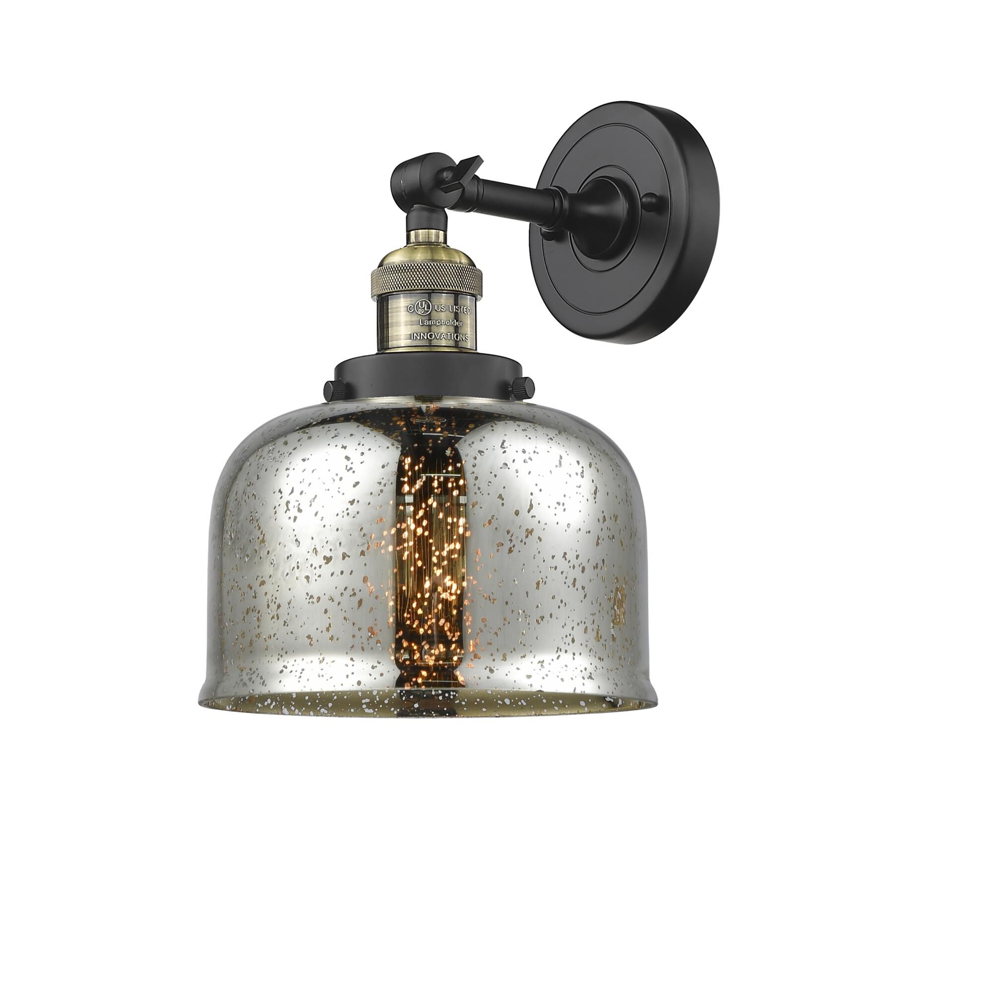 Bruno Marashlian Large Bell 8 Inch 1 Light Semi Flush Mount by Innovations Lighting