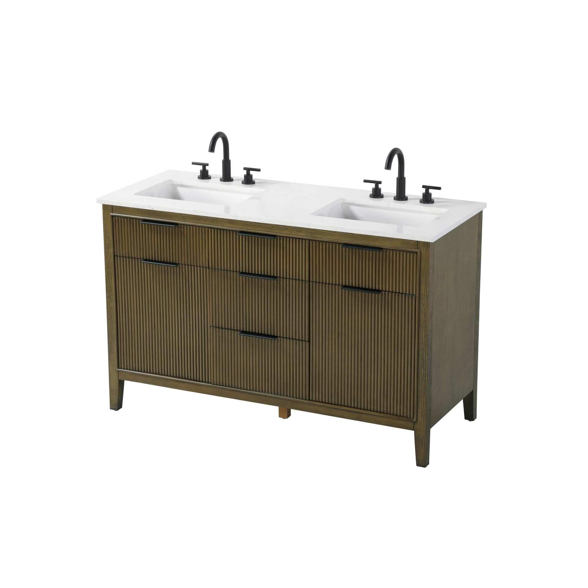 Langston 54 Inch Bath Vanity by Elegant Decor