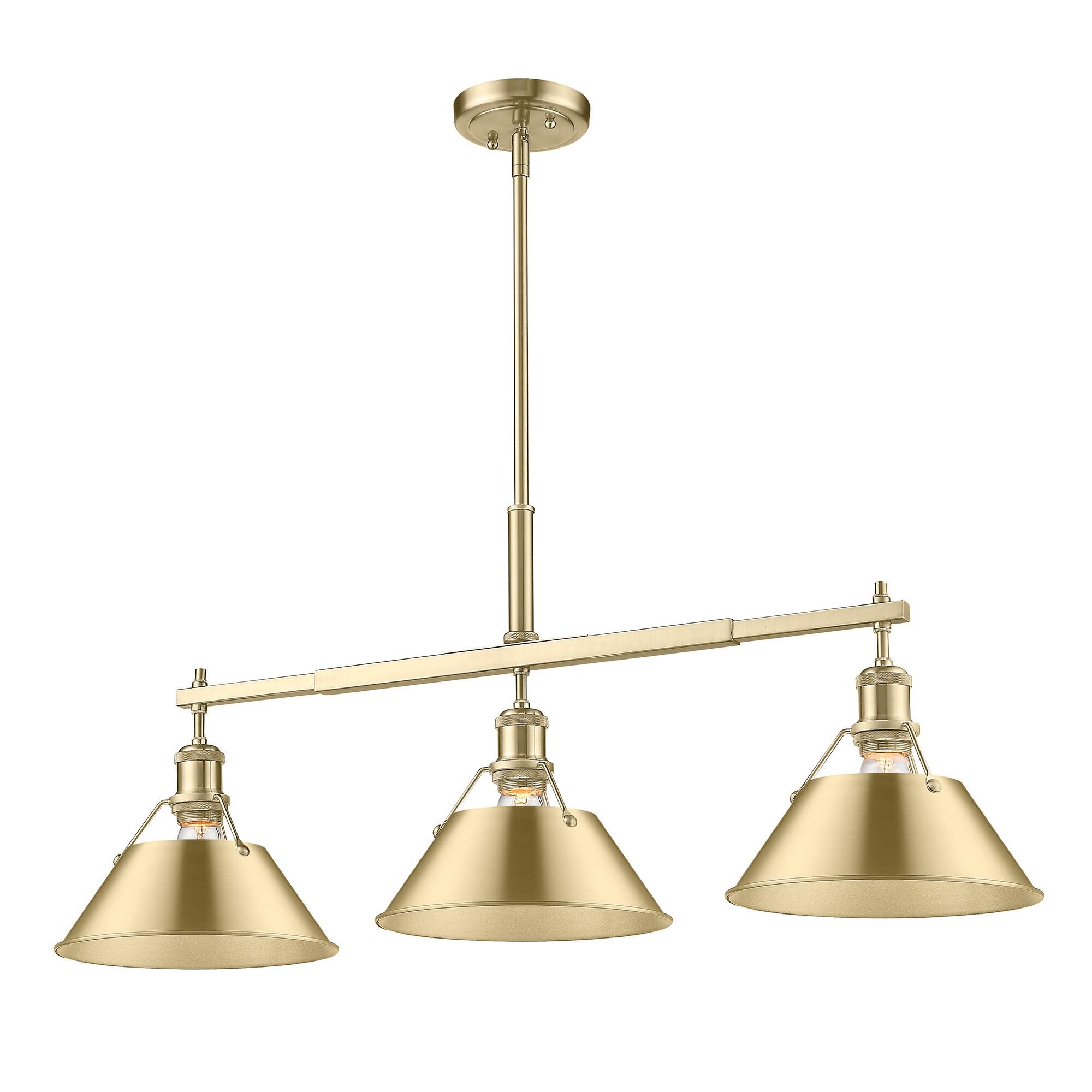 Orwell 36 Inch Linear Suspension Light by Golden Lighting