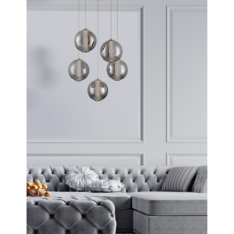 Atomo 26 Inch 5 Light Multi Light Pendant by Eurofase Lighting