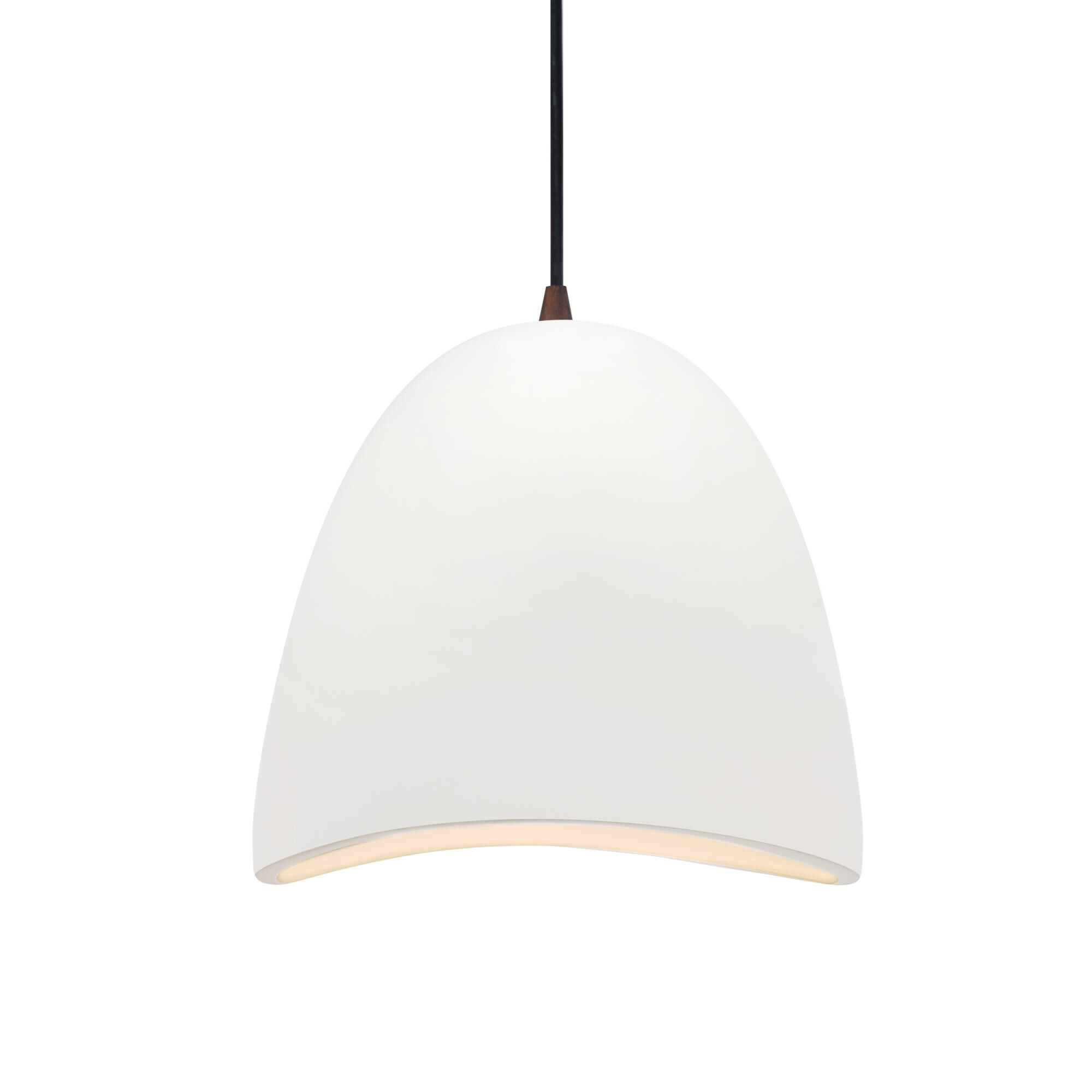 Shown in Matte Black finish and Bisque shade