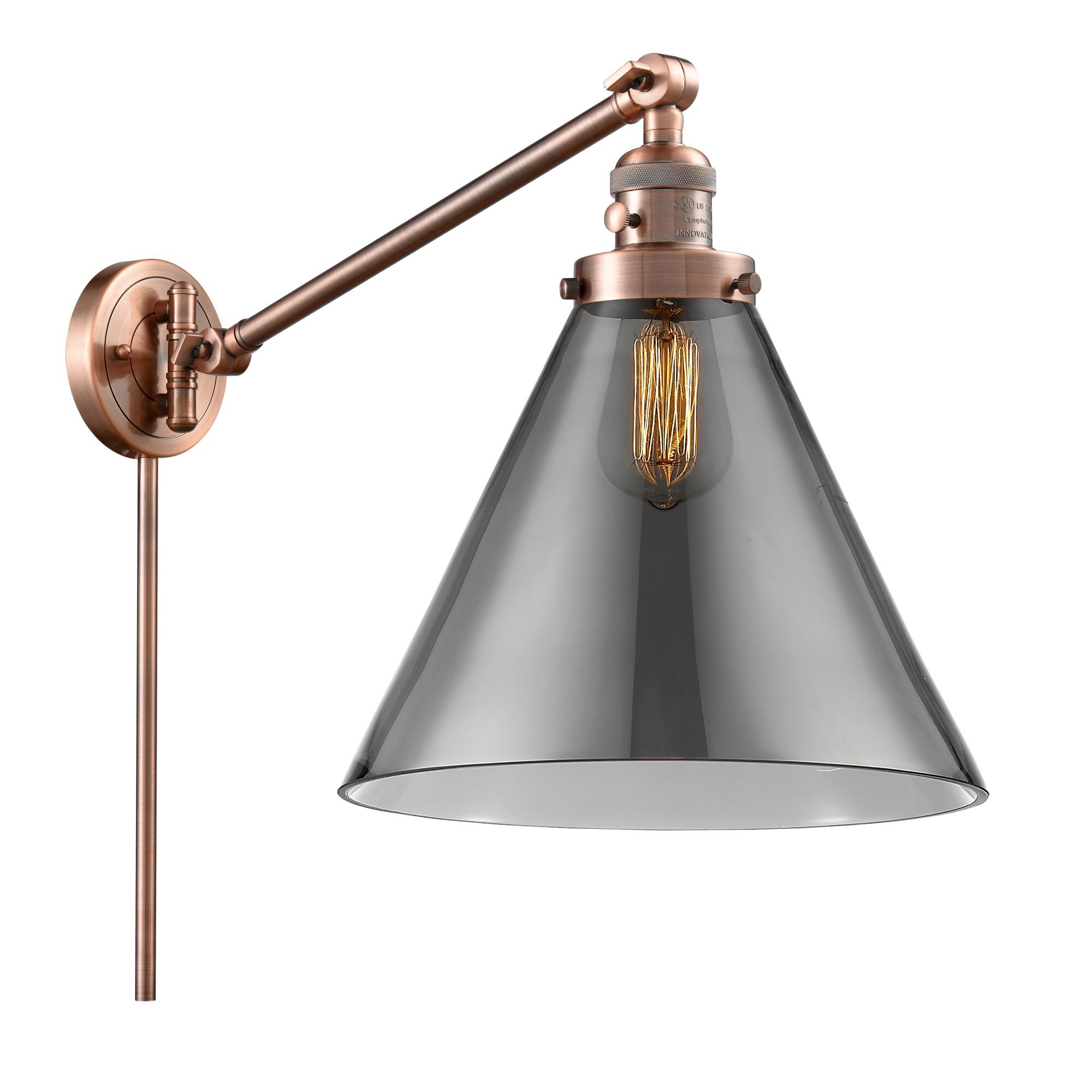 Bruno Marashlian Cone Wall Swing Lamp by Innovations Lighting
