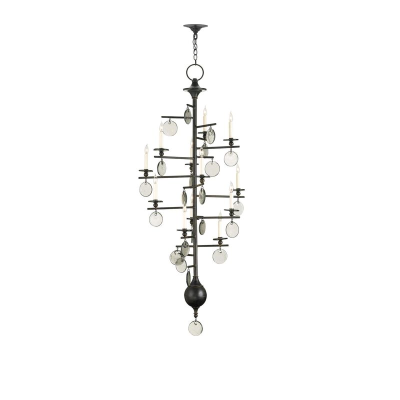 Sethos 28 Inch 12 Light Chandelier by Currey and Company
