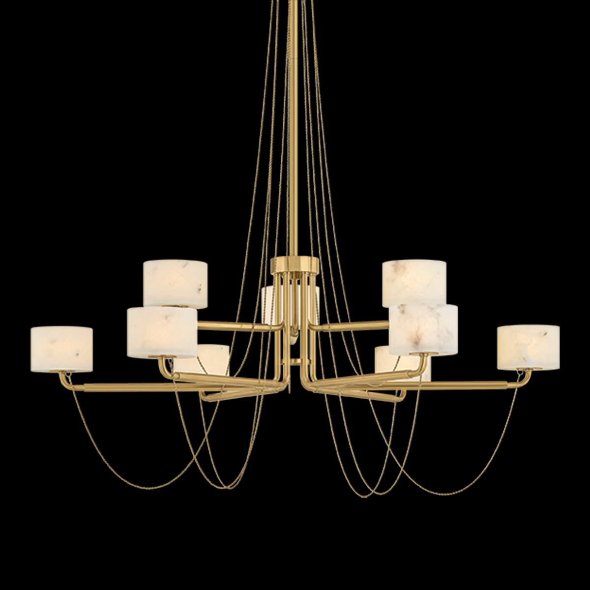 Noz Nozawa Bunda 47 Inch Chandelier by Corbett Lighting