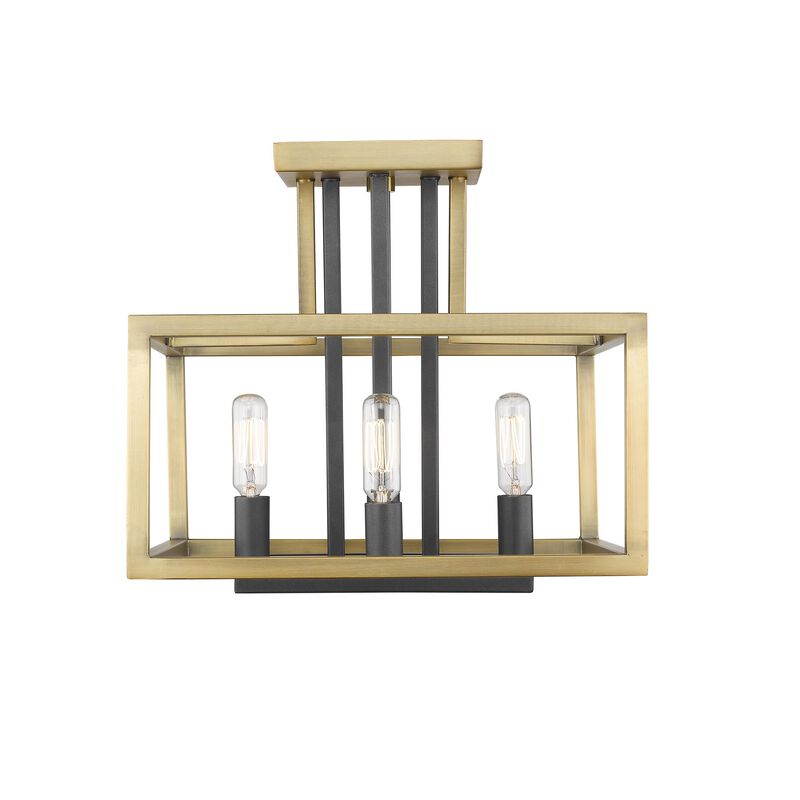 Quadra 13 Inch 4 Light Semi Flush Mount by Z-Lite