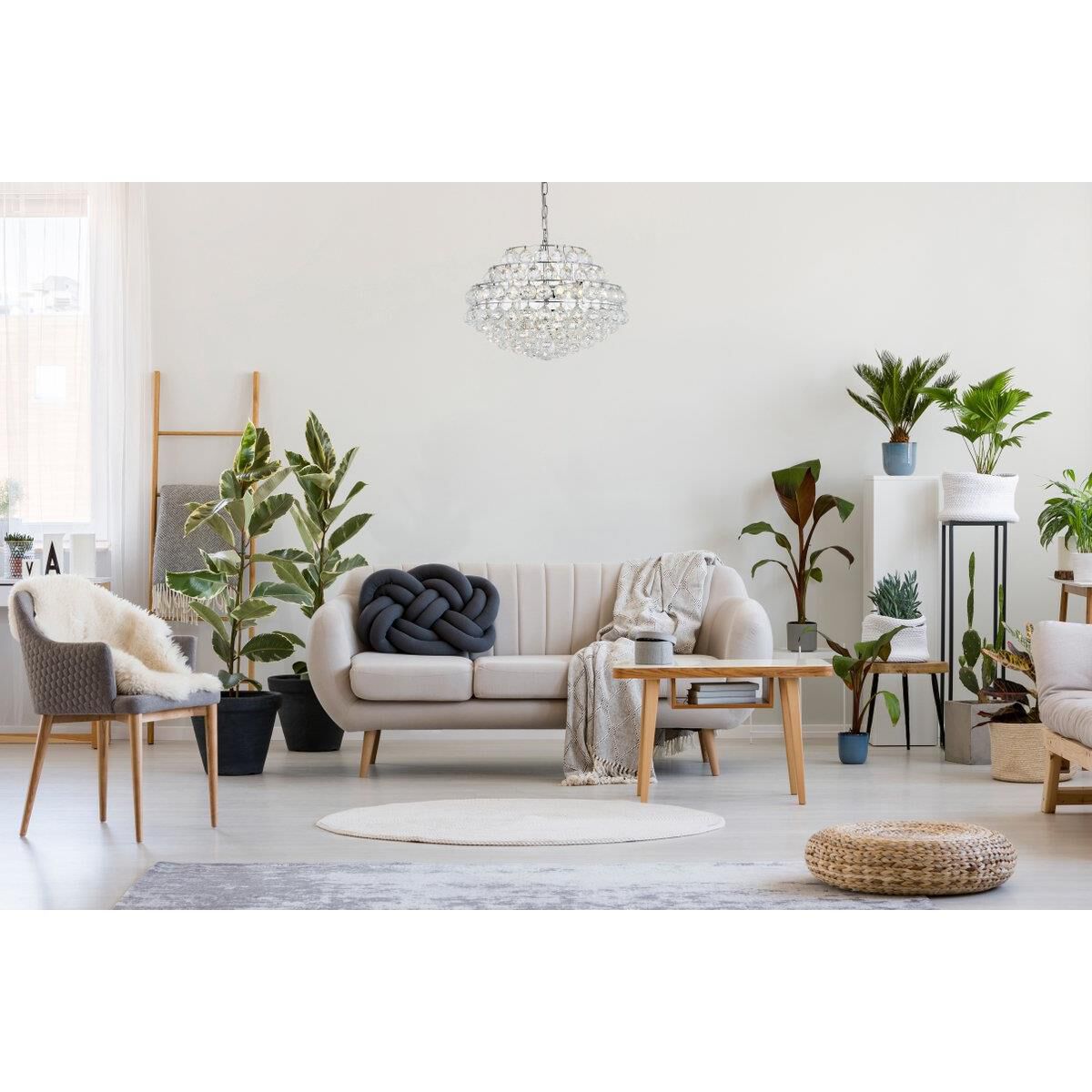 Shown in Chrome finish and Royal Cut Clear crystal