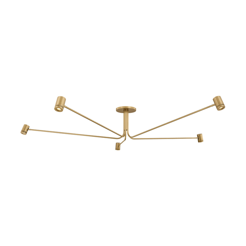 Vertex 70 Inch Semi Flush Mount by Sonneman
