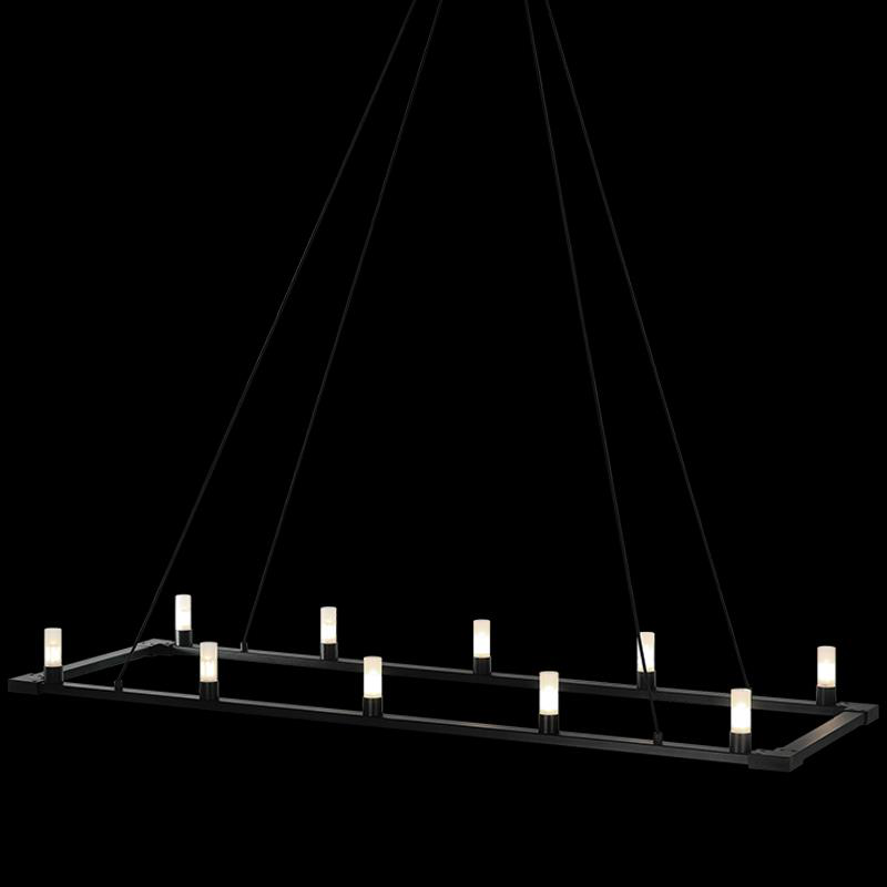 Cascadian 48 Inch 10 Light Linear Suspension Light by Matteo Lighting