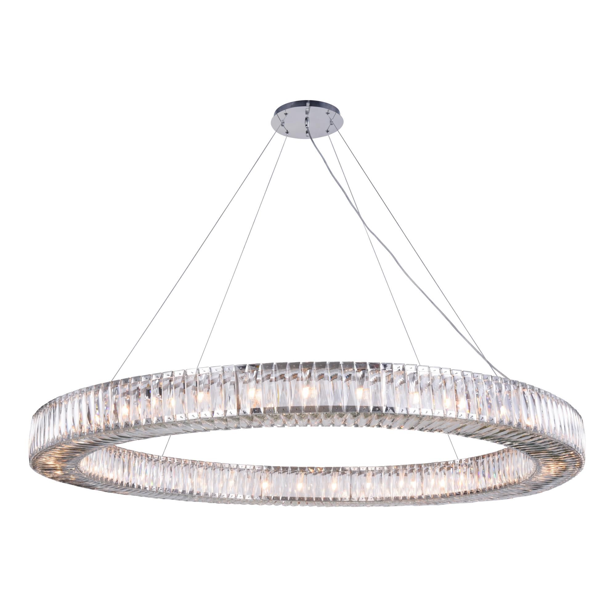 Cuvette 63 Inch 36 Light Chandelier by Elegant Lighting