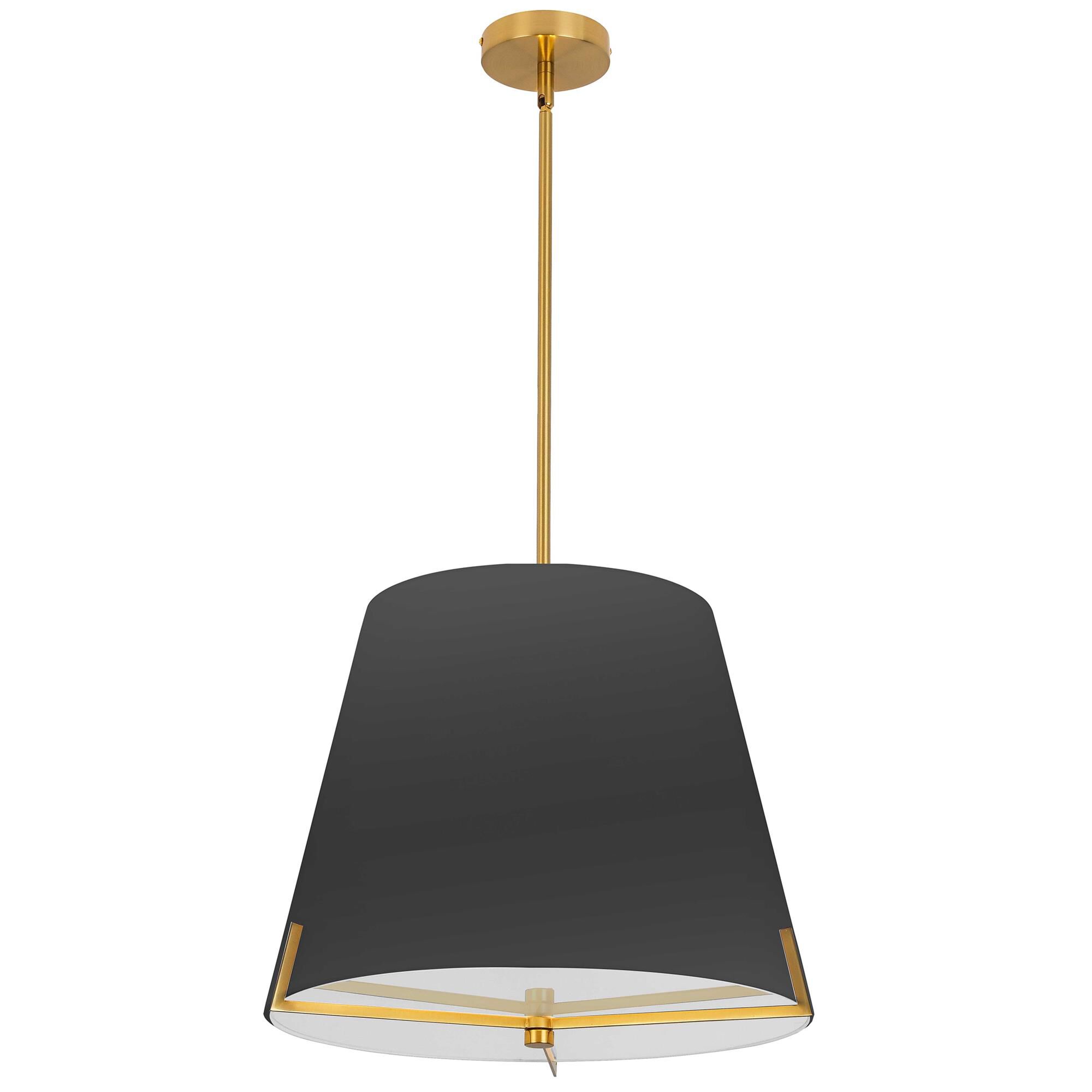 Shown in Black finish and Black shade