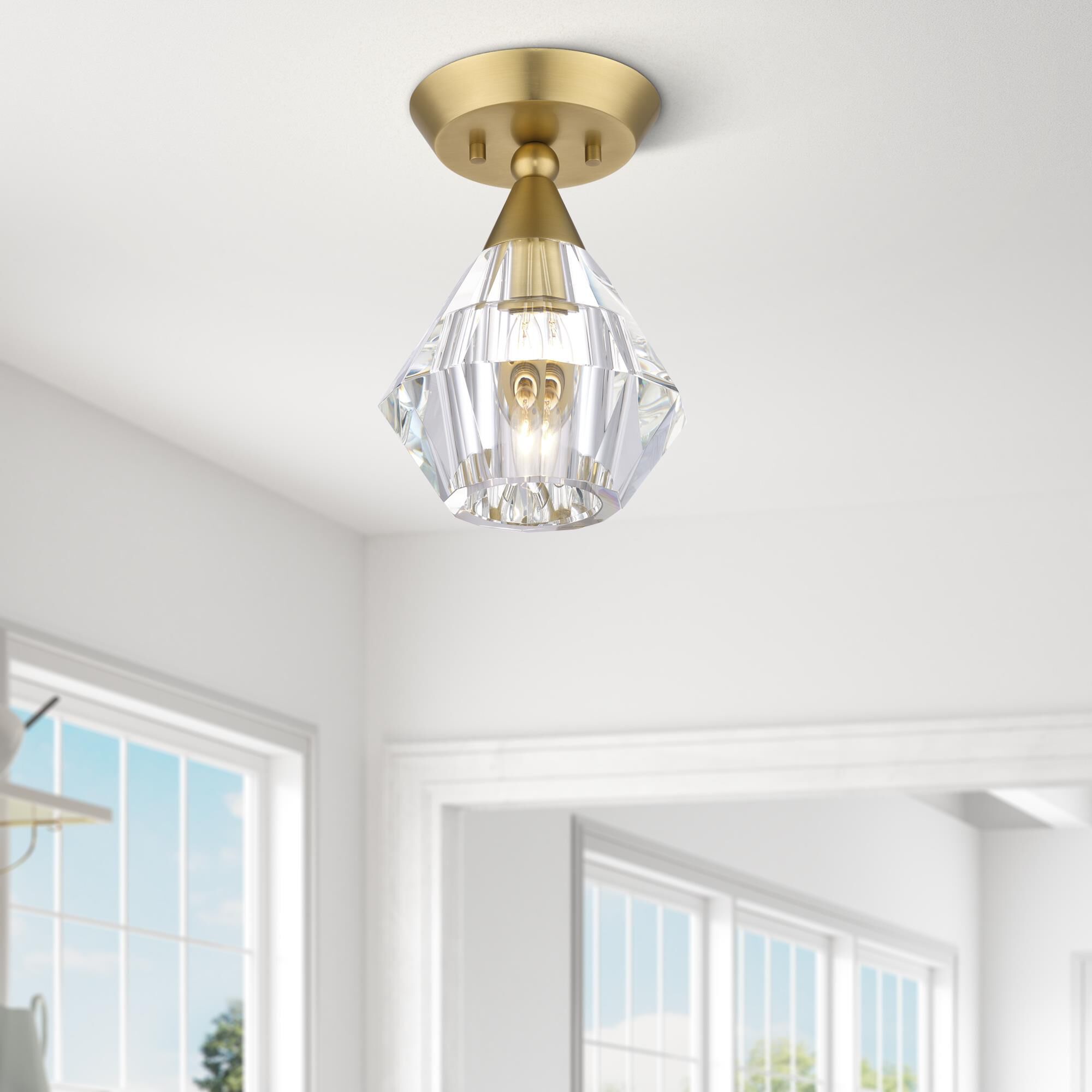 Brussels 1 Light Semi Flush Mount by Livex Lighting