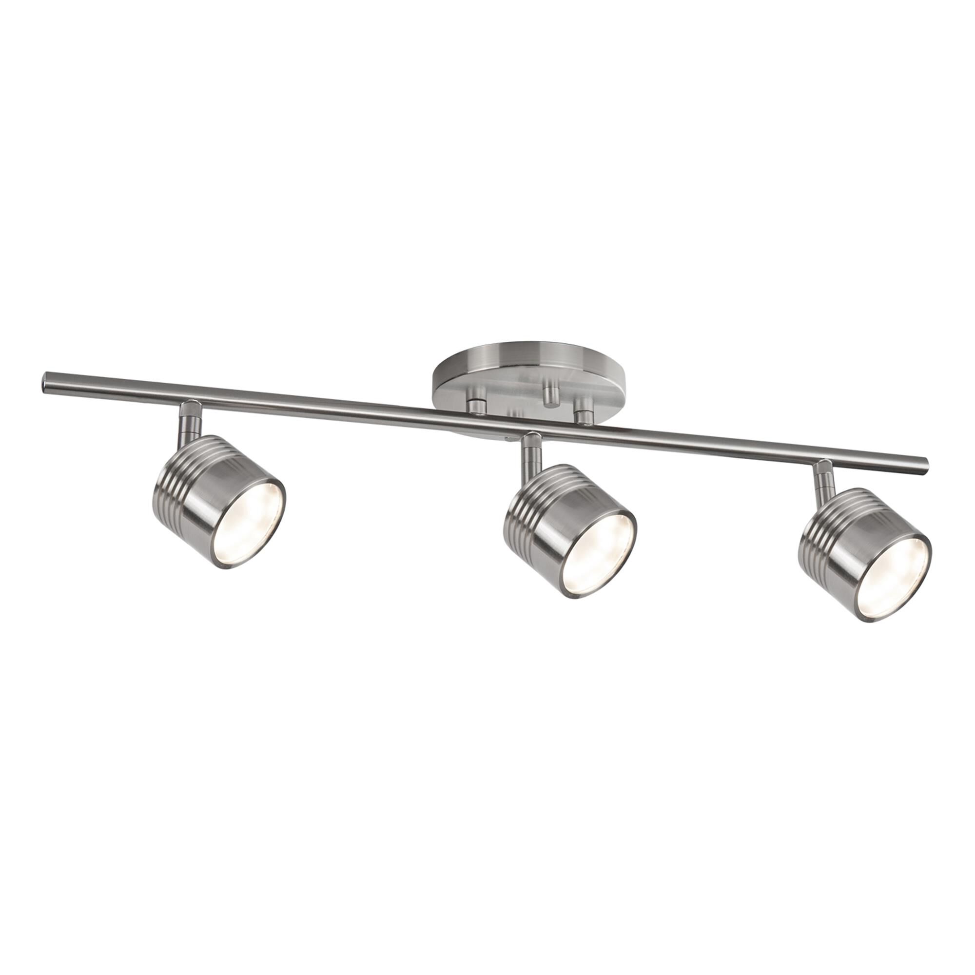 Shown in Brushed Nickel finish and Frosted glass