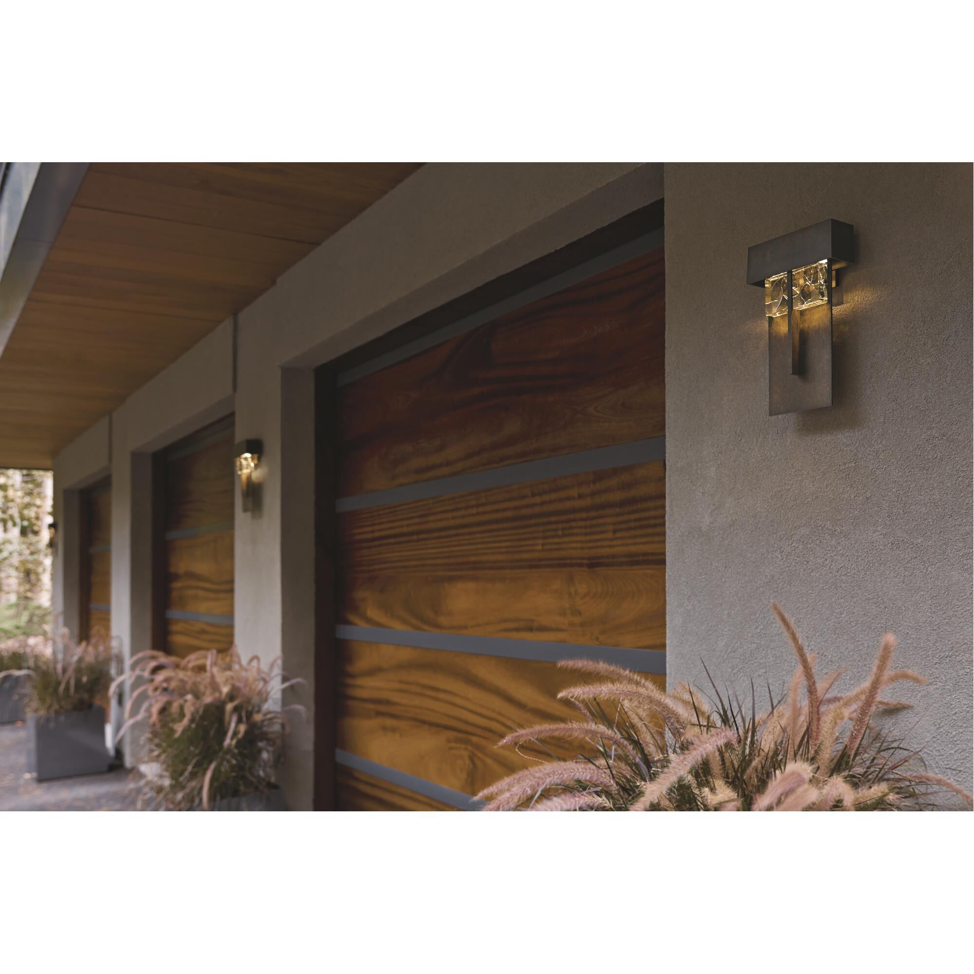 Hubbardton Forge Shard Large 14 Inch Tall LED Outdoor Wall Light