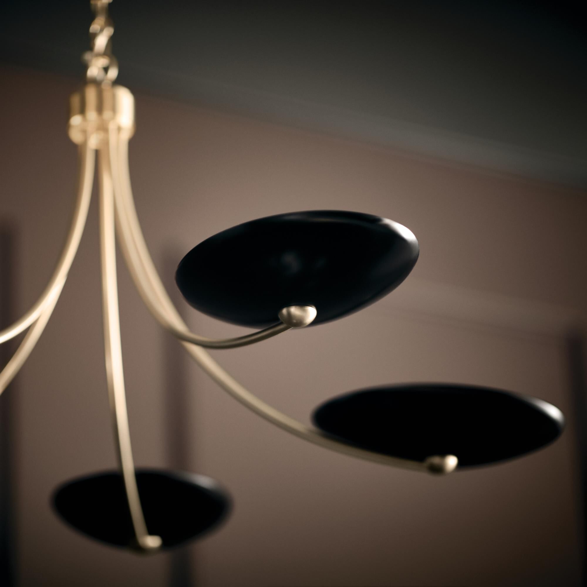 Shown in Champagne Bronze finish and Champagne Bronze and Black shade